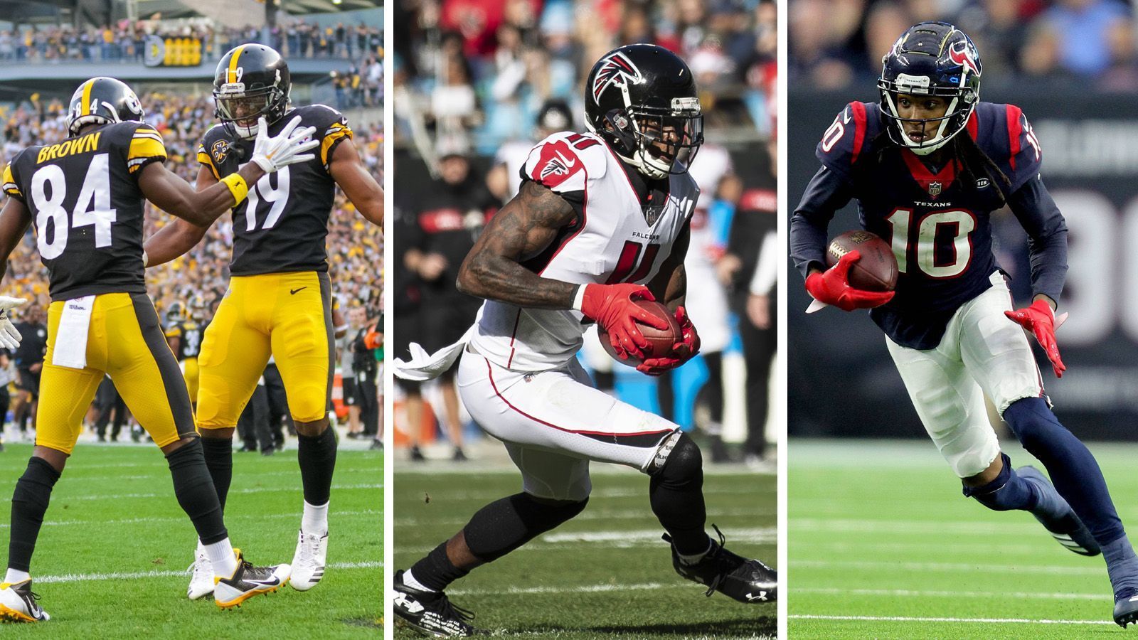 
                <strong>NFL-Saison 2019: Die Wettquoten der Wide Receiver </strong><br>
                Zwei Jahre lang waren Antonio Brown und JuJu Smith-Schuster bei den Pittsburgh Steelers Teamkollegen und kamen bestens miteinander aus, ehe es zwischen den beiden Wide Receivern krachte. Antonio Brown verabschiedete sich nach Oakland und trat per Twitter gegen Smith-Schuster nach, der zum MVP der Steelers gewählt wurde, womit Brown offensichtlich nicht klar kam. Pikant ist deshalb jetzt, dass "Caesars Entertainment" die beiden auf einer Stufe sieht. Der Wettanbieter veröffentlichte die Quoten, welcher Receiver in der kommenden NFL-Saison die meisten Receiving-Yards verbuchen wird. Und dabei stehen Brown und Smith-Schuster auf einer Stufe. ran.de zeigt euch die Quoten der Top-Receiver. 
              