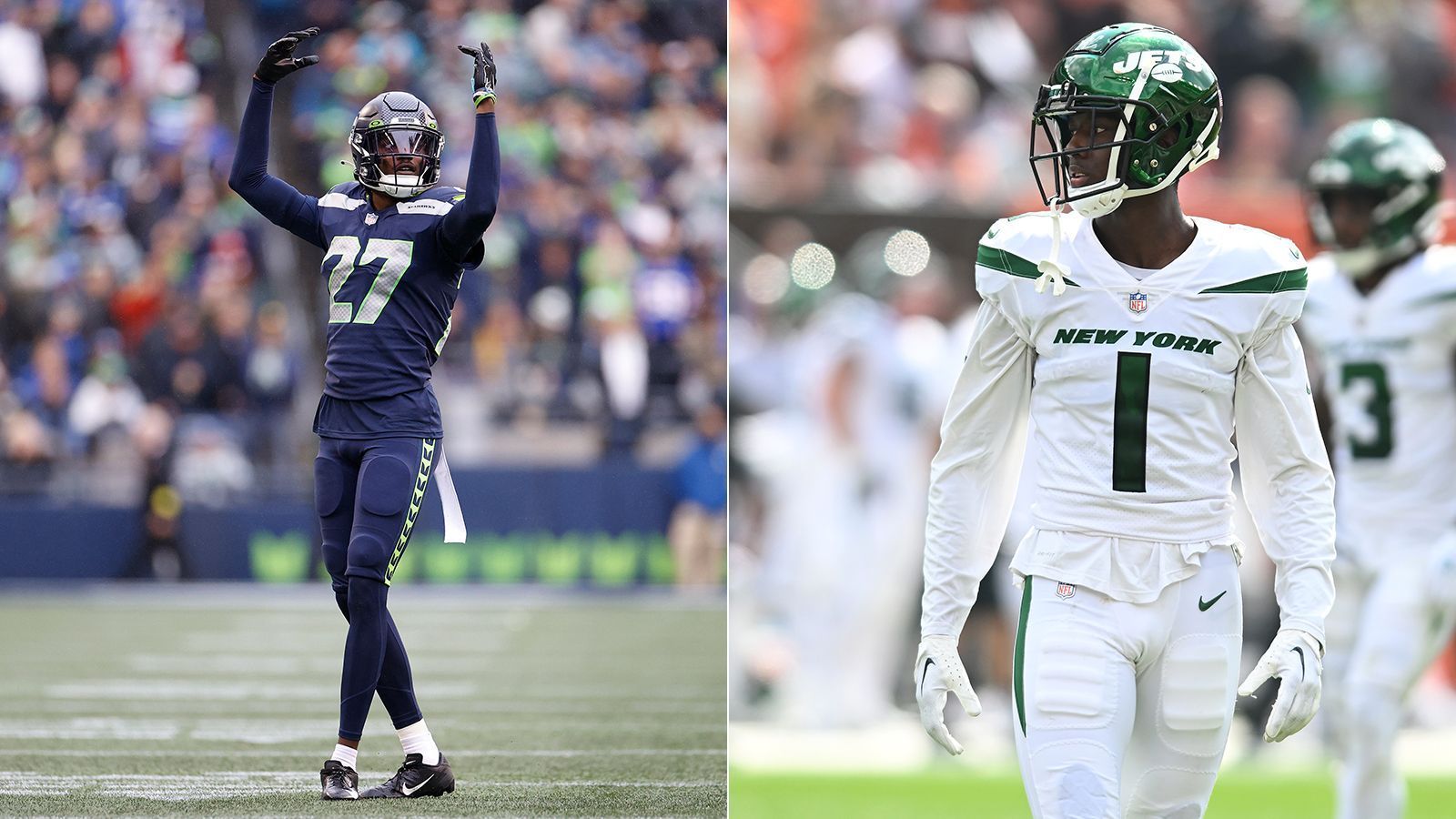 
                <strong>Cornerbacks mit den meisten Stimmen</strong><br>
                &#x2022; AFC: Sauce Gardner, New York Jets<br>&#x2022; NFC: Tariq Woolen, Seattle Seahawks<br>
              