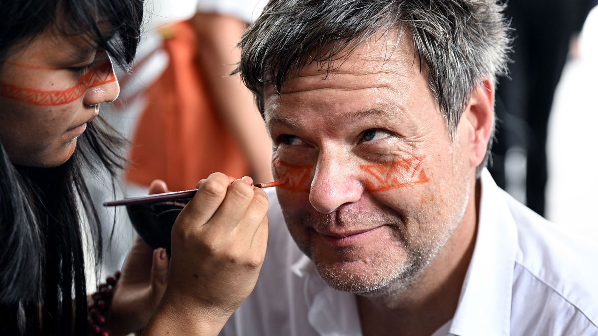 Bundeswirtschaftsminister Robert Habeck bei einem Besuch in Brasilien