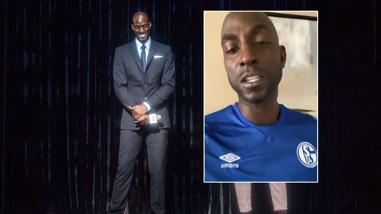 
                <strong>Kevin Garnett (FC Schalke 04)</strong><br>
                NBA-Legende Kevin Garnett (Meister mit den Boston Celtics 2009) verfolgt auch das Revierderby zwischen Borussia Dortmund und dem FC Schalke 04, allerdings nicht ganz neutral. Der US-Amerikaner drückt natürlich Landsmann Weston McKennie und den "Königsblauen" die Daumen. In einem Video bedankt er sich sogar für das Schalke-Jersey, das ihm der Klub zugesandt hat.
              