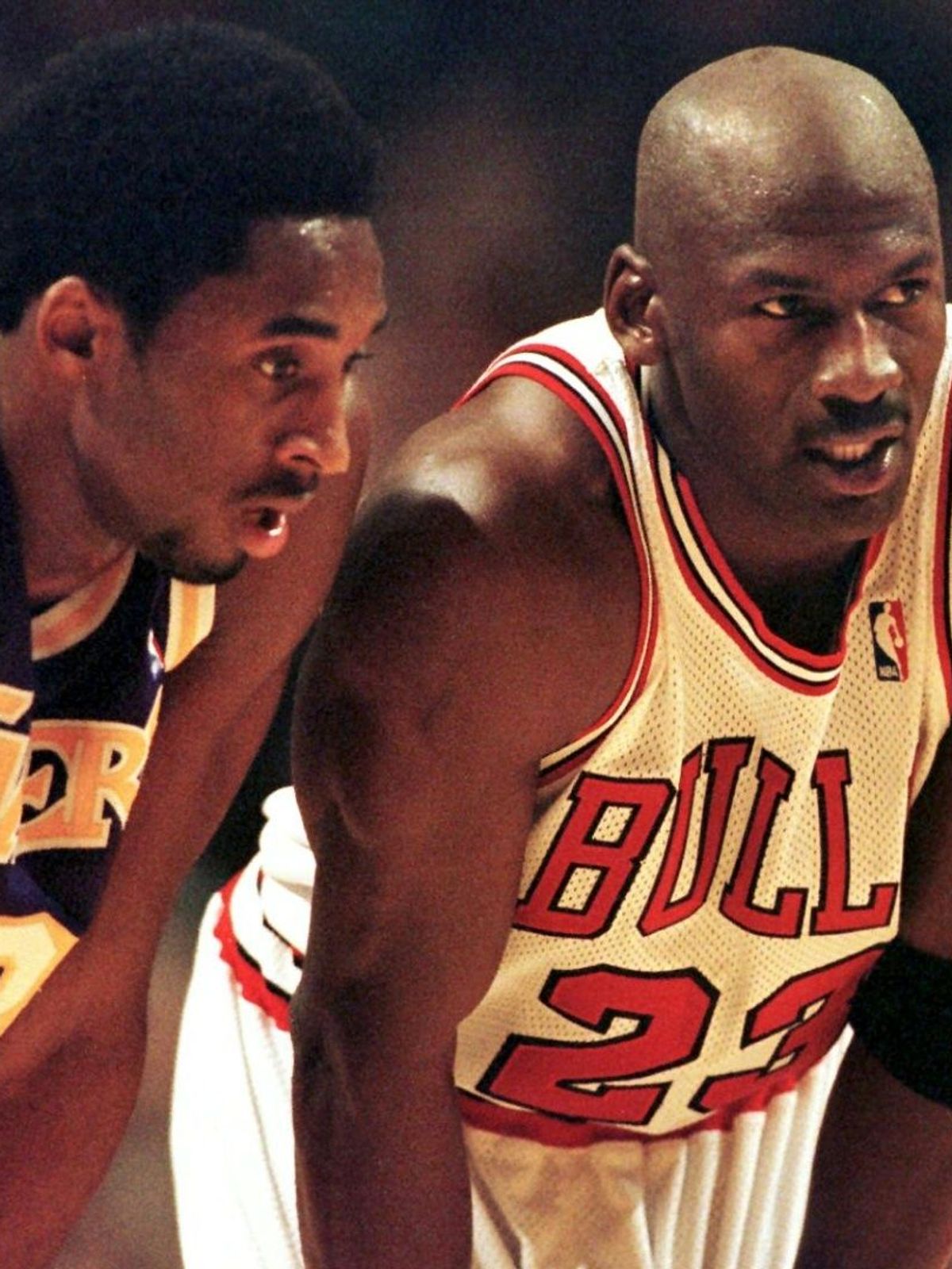 Legenden unter sich: Kobe Bryant(l.) und  Michael Jordan