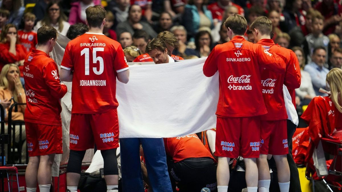 Christian Berge musste behandelt werden