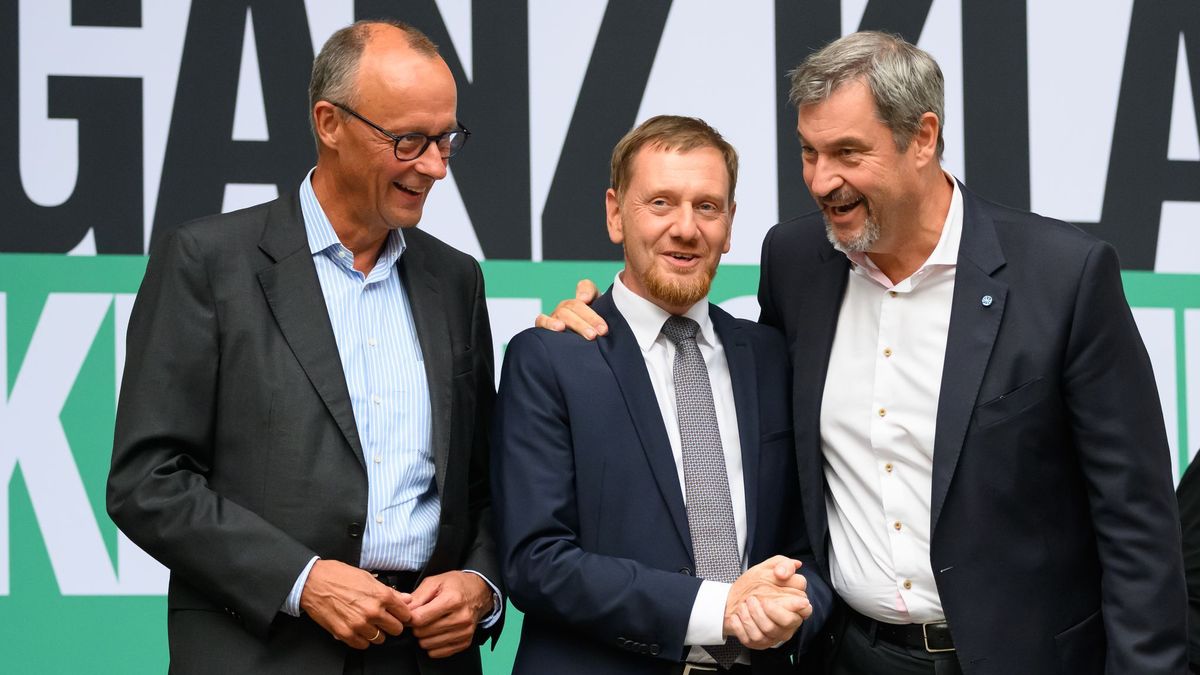 Wahlkampf-Veranstaltung der sächsischen CDU