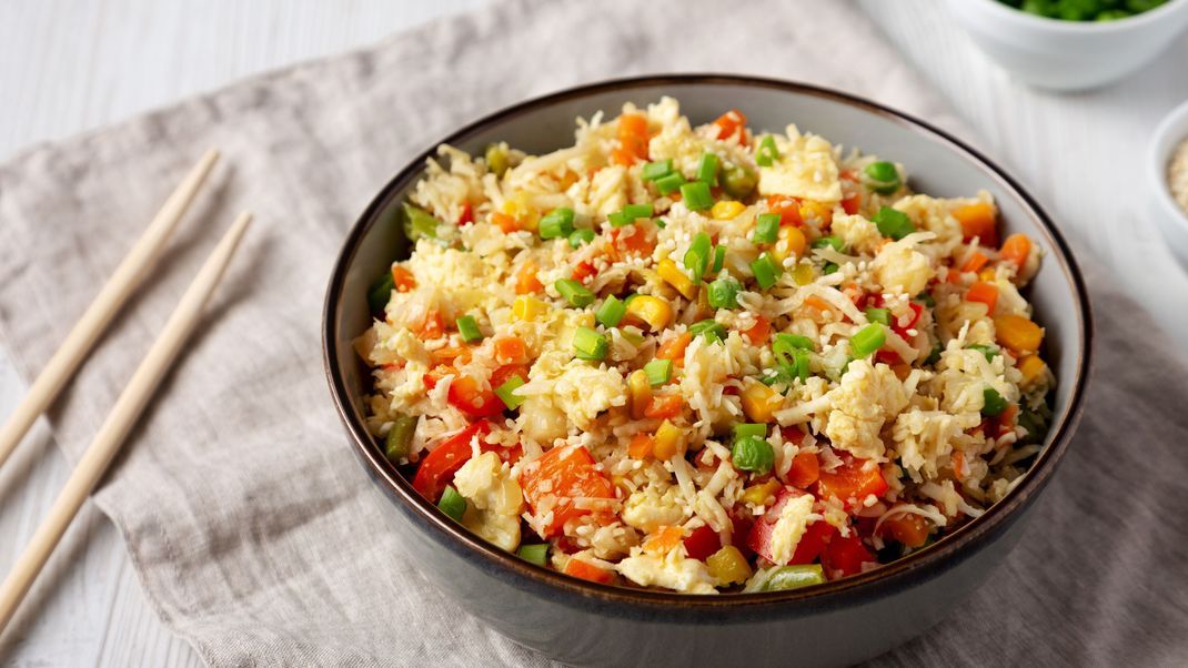 Gelingt immer: Reispfanne mit Gemüse