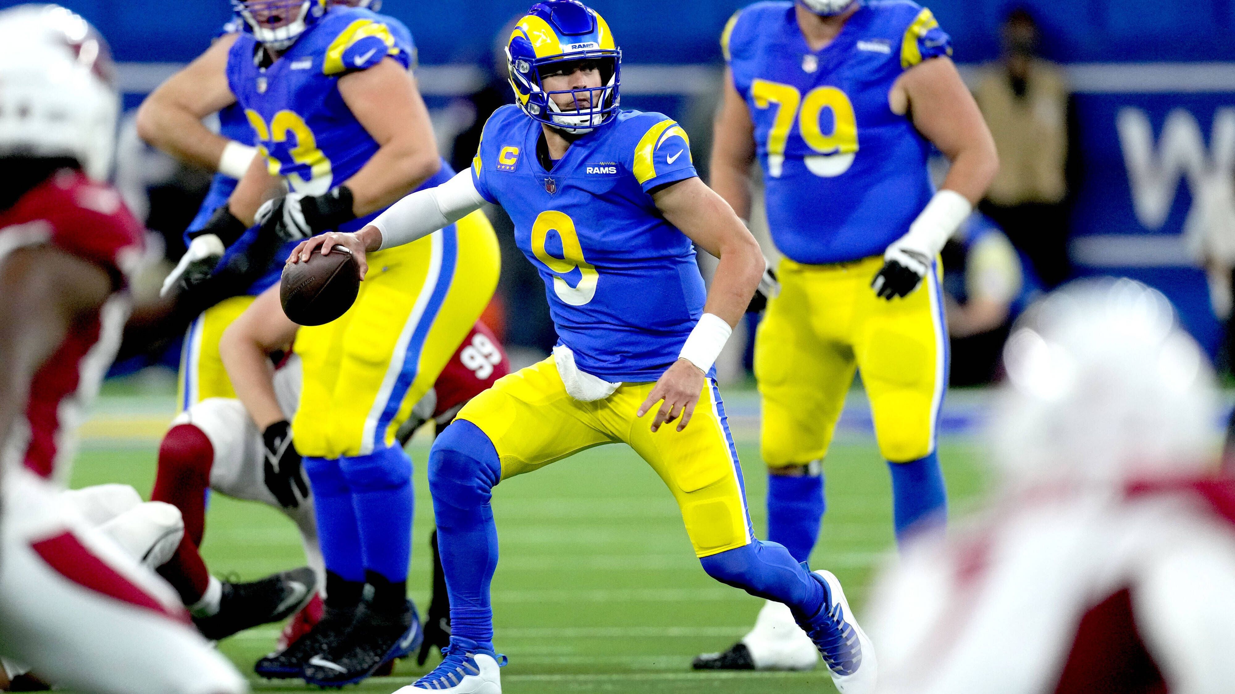 <strong>Platz 12: Matthew Stafford</strong><br>Alter: 37<br>Position: Quarterback<br>Team: Los Angeles Rams
