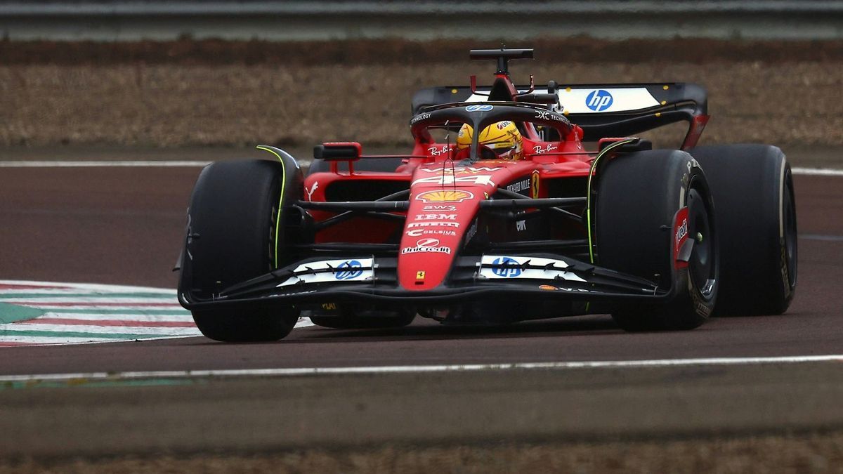 Lewis Hamilton im Ferrari