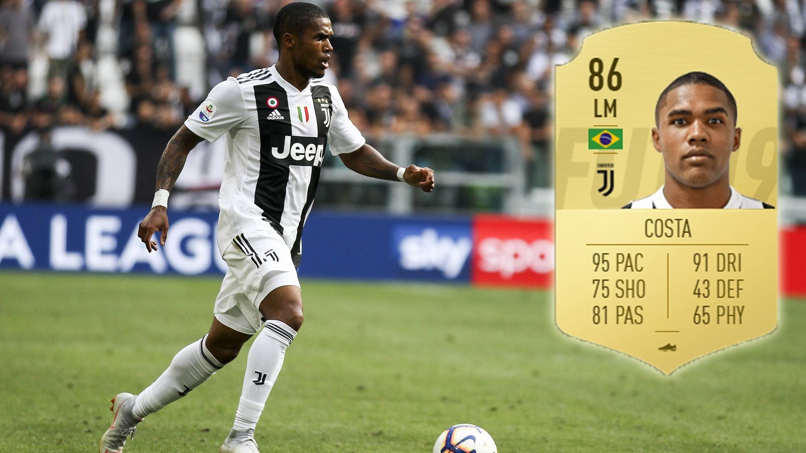 
                <strong>Douglas Costa</strong><br>
                Verein: Juventus TurinGesamtstärke: 86
              