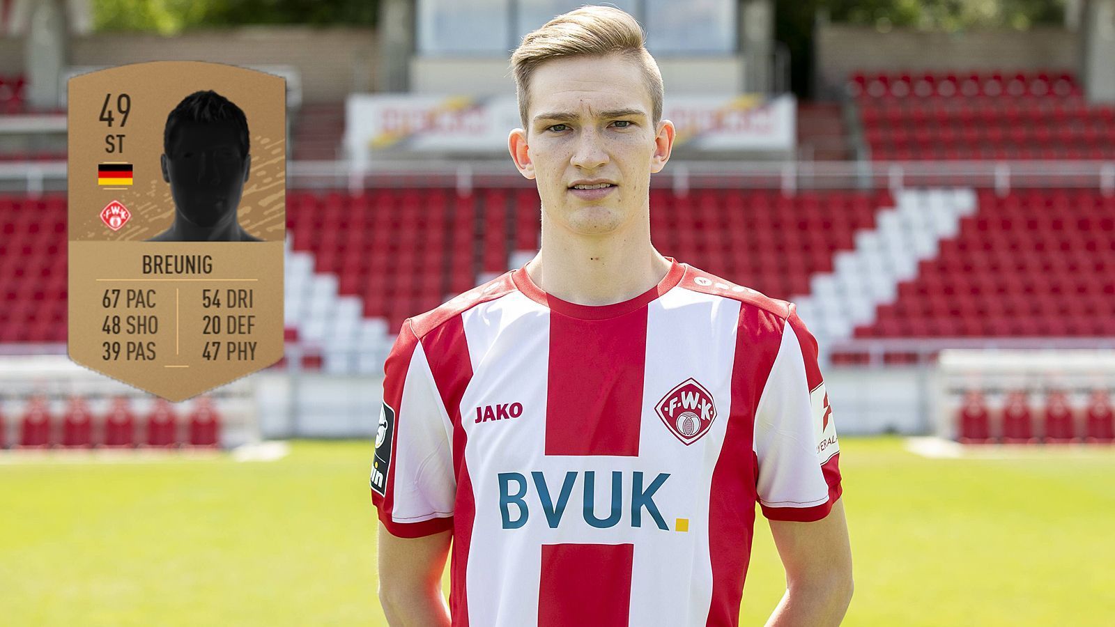 
                <strong>Maximilian Breunig (Würzburger Kickers)</strong><br>
                Gesamtstärke: 49Alter: 19 JahrePosition: Mittelstürmer
              