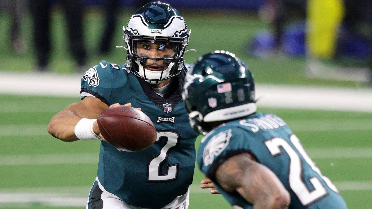 Miles Sanders Jalen Hurts