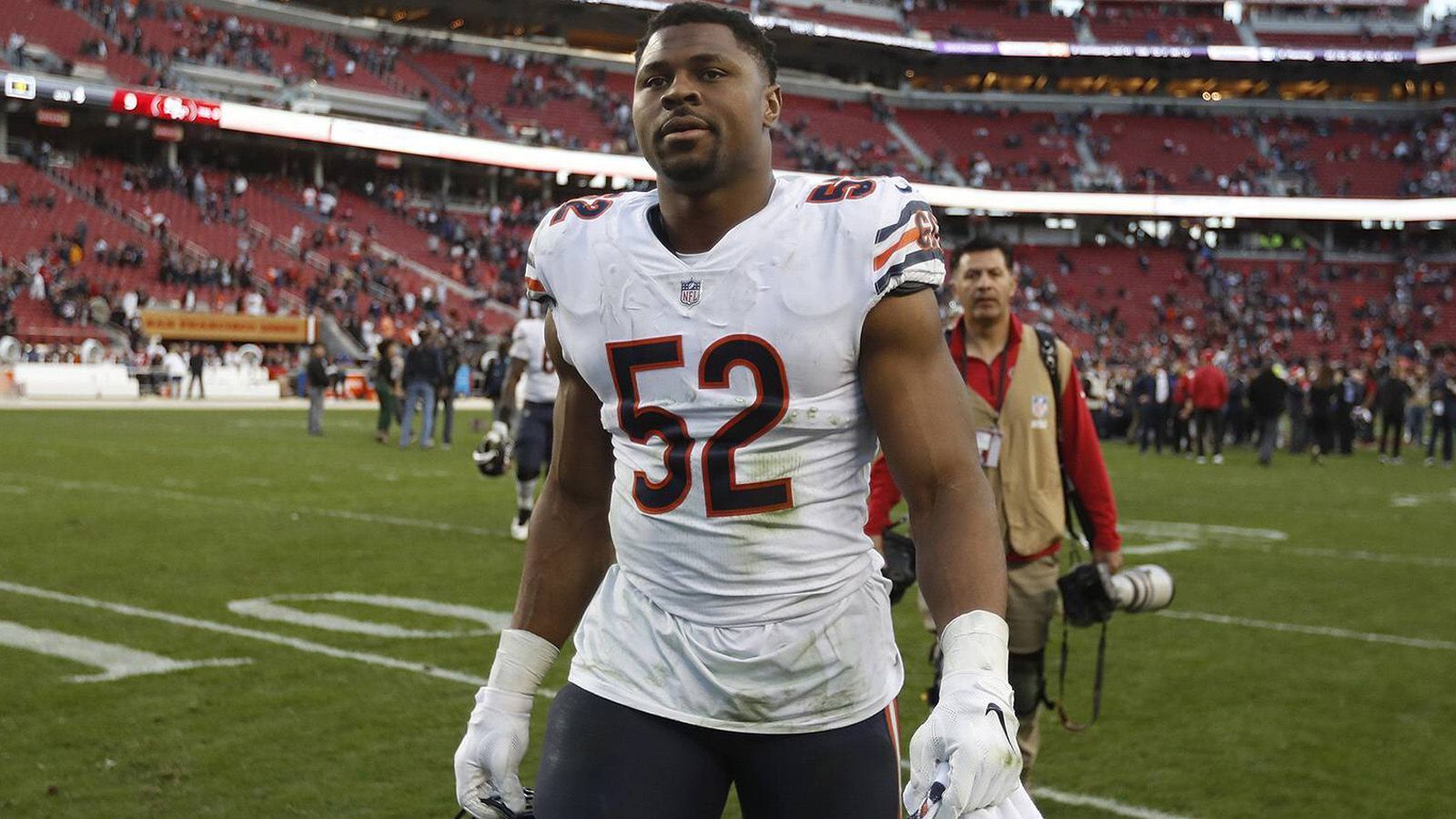 
                <strong>Platz 3: Khalil Mack</strong><br>
                Team: Chicago BearsPosition: Outside Linebacker
              