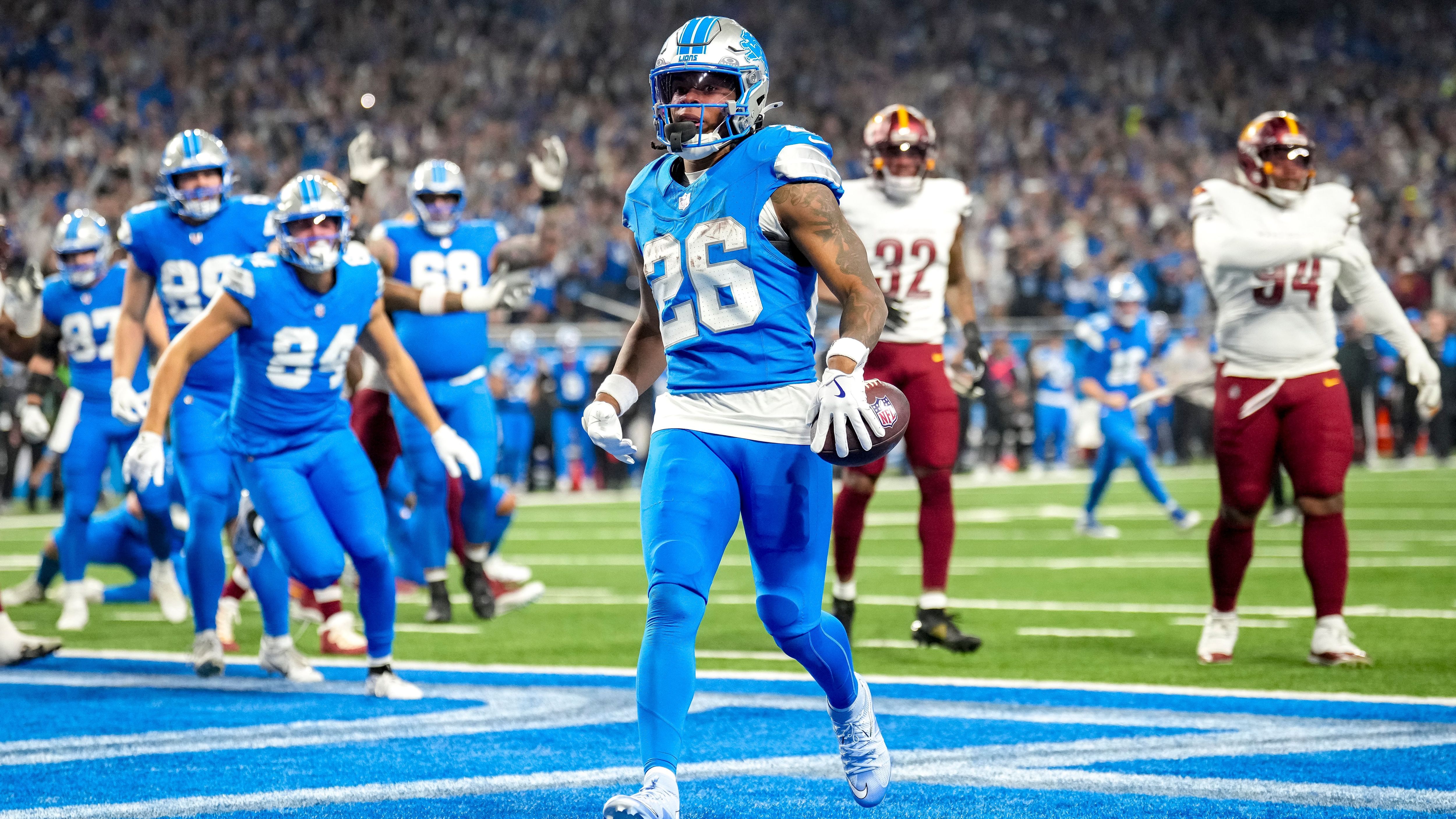 <strong>3. Platz:</strong> Jahmyr Gibbs (Detroit Lions)<br><strong>Overall-Bewertung:</strong> 95