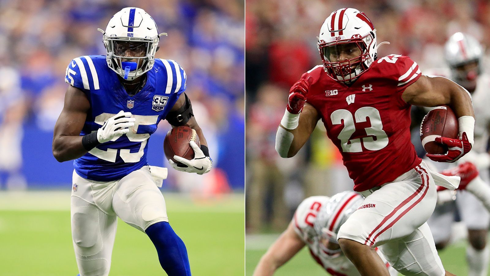 
                <strong>Indianapolis Colts: Qual der Wahl</strong><br>
                Marlon Mack, Nyheim Hines oder doch College-Star Jonathan Taylor? Head Coach Frank Reich steht vor der Qual der Wahl. Marlon Mack überzeugte bereits vergangene Saison und erlief über 1.000 Yards. Hines zeigte besonders als Returner und im Passspiel viele starke Aktionen. Und nun kommt mit Taylor ein Läufer, der mit 6.174 Rushing Yards die viertmeisten der College-Geschichte aufstellte. Je nach Spielkonzept dürfte Reich seinen Ballträger anpassen. Taylor ist offensichtlich der talentierteste Läufer des Trios, Hines der beste Passempfänger und Mack der Alleskönner. 
              