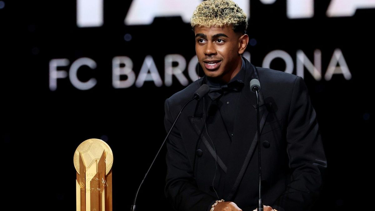 Lamine Yamal bei der Ballon-d&apos;Or-Gala