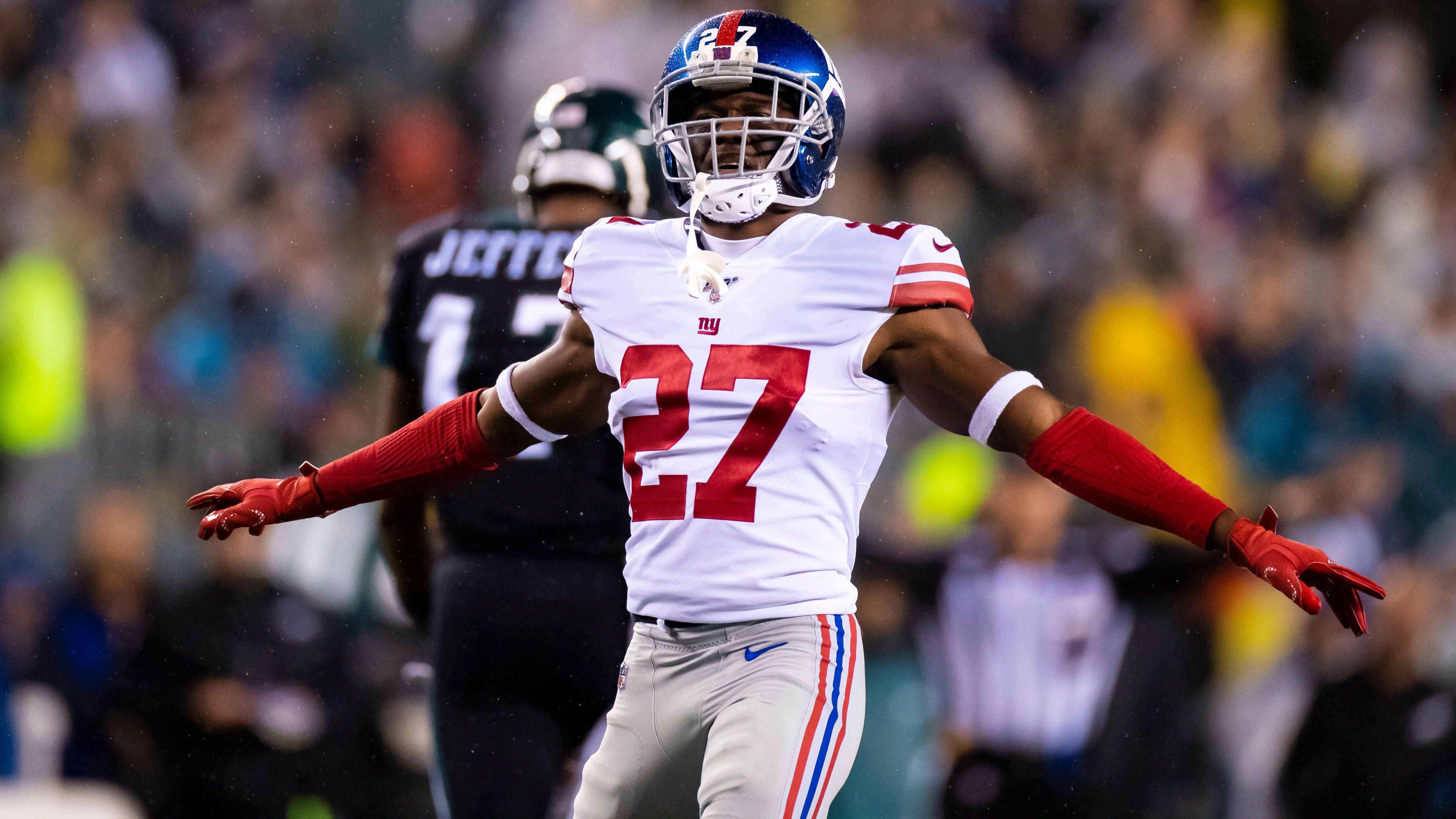 <strong>Platz 8 (geteilt): New York Giants</strong><br>Spieler-Verhaftungen seit 2015: 9<br>Im Bild: Deandre Baker