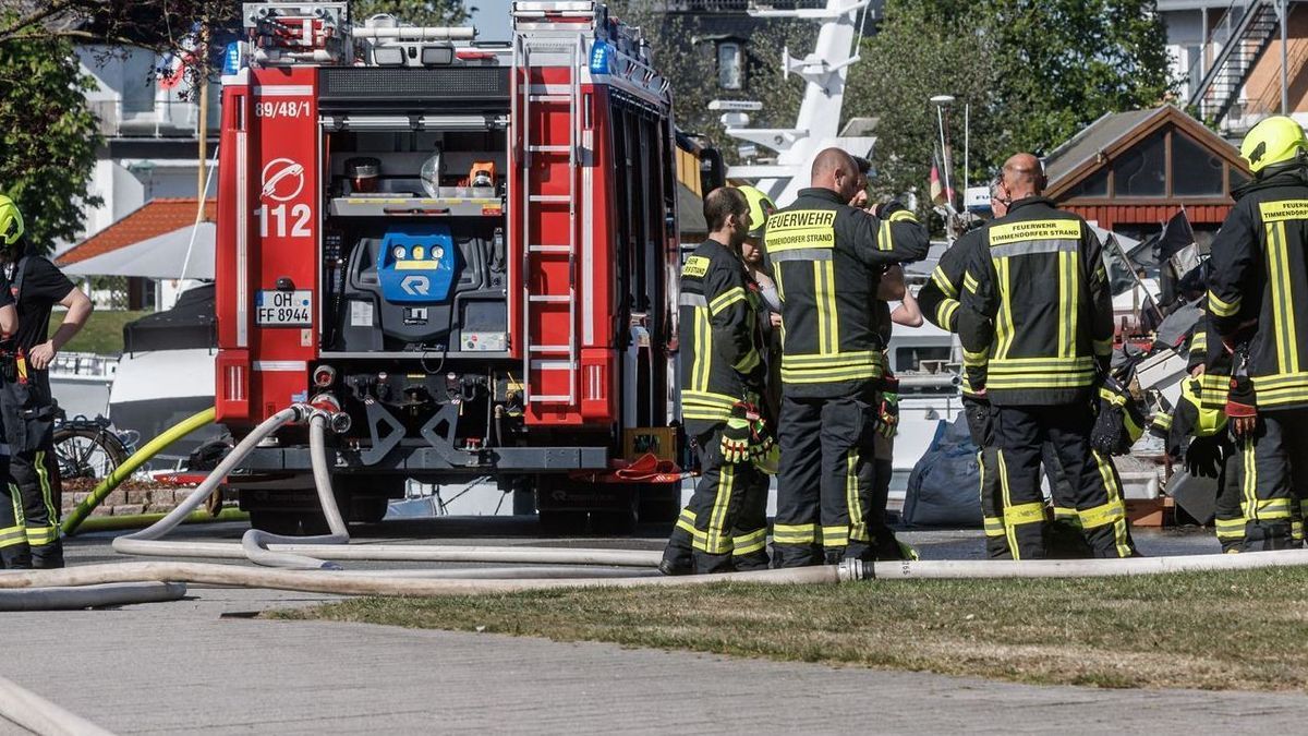 Explosion im Hafen von Niendorf