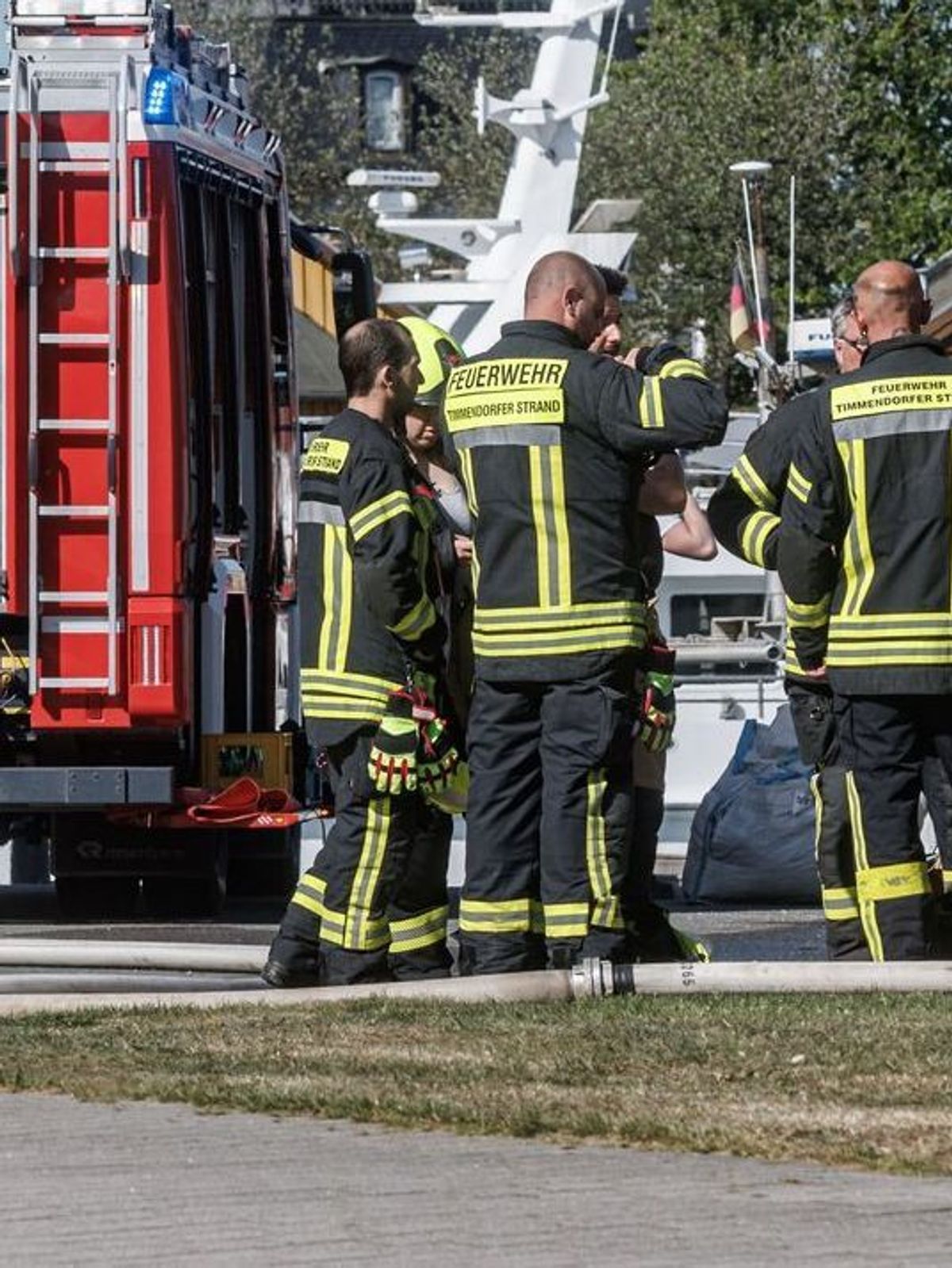 Explosion im Hafen von Niendorf