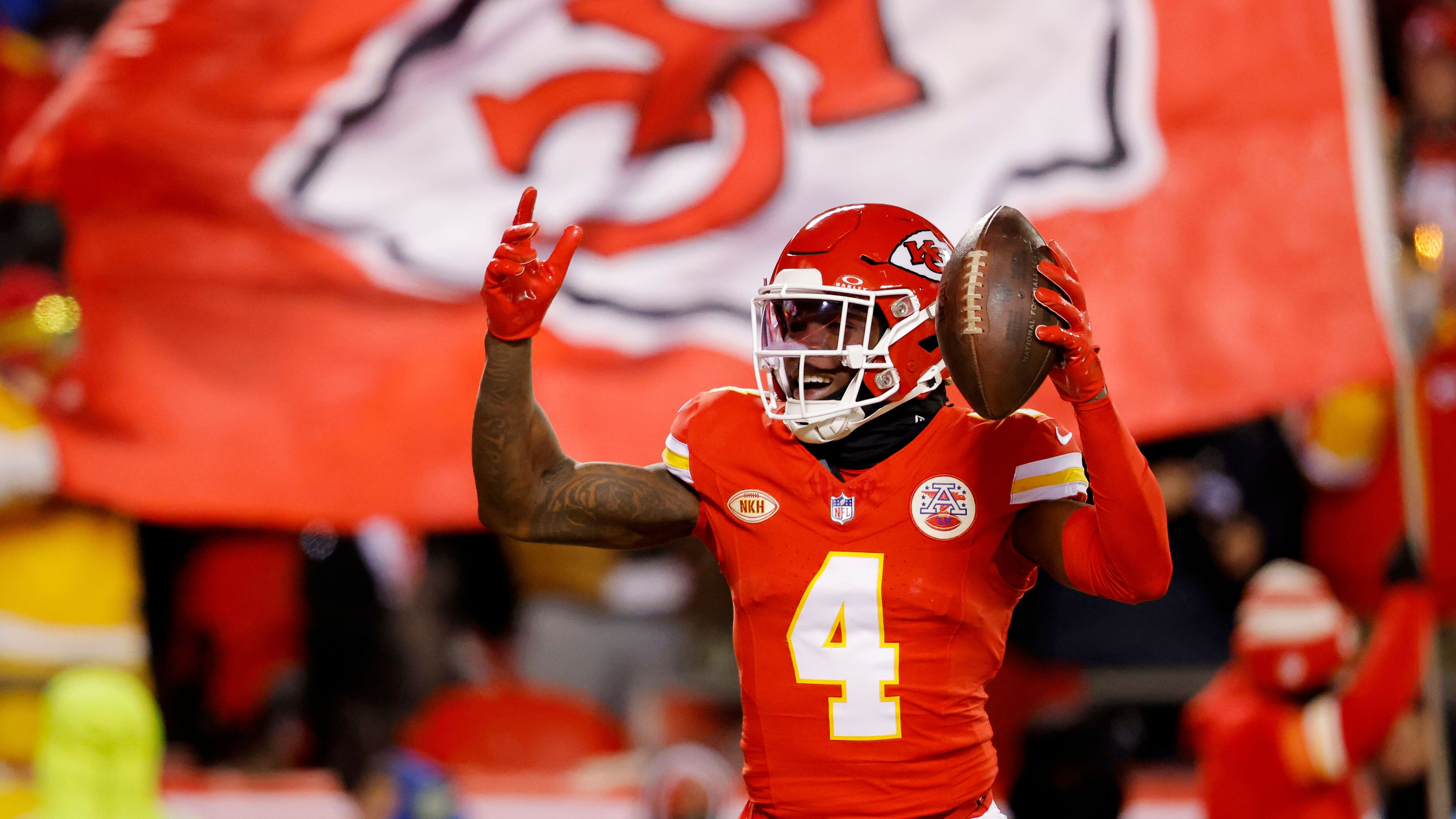 <strong>Platz 29: Kansas City Chiefs</strong><br>Gefangene Yards: 1.259<br>Bester Receiver: Rashee Rice (938 Yards, 7 Touchdowns)<br>Quarterback: Patrick Mahomes (4.183 Yards, 27 Touchdowns, 16 Spiele)