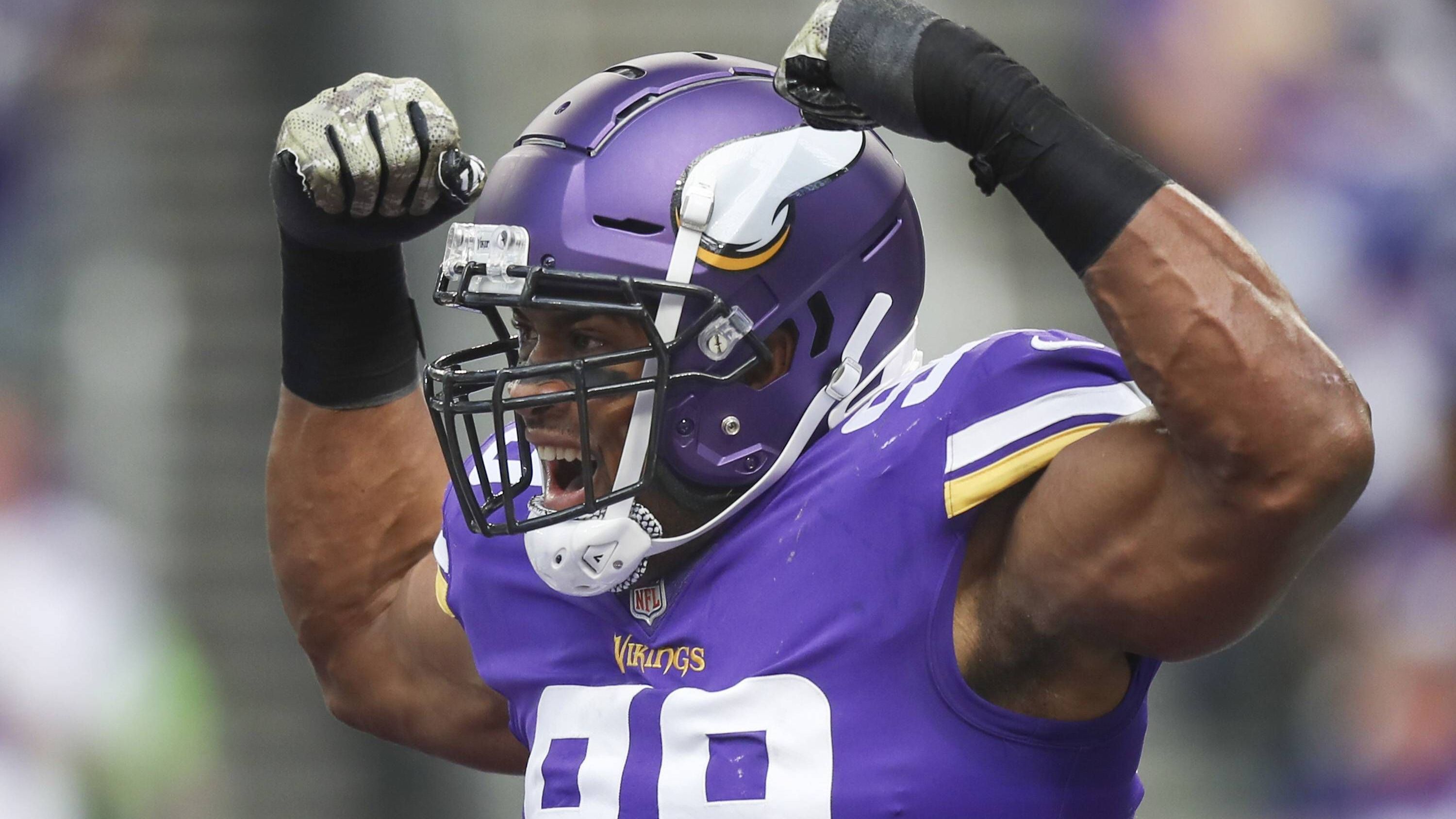<strong>Platz 11: Danielle Hunter</strong><br>Alter: 30<br>Position: Edge Rusher<br>Team: Minnesota Vikings
