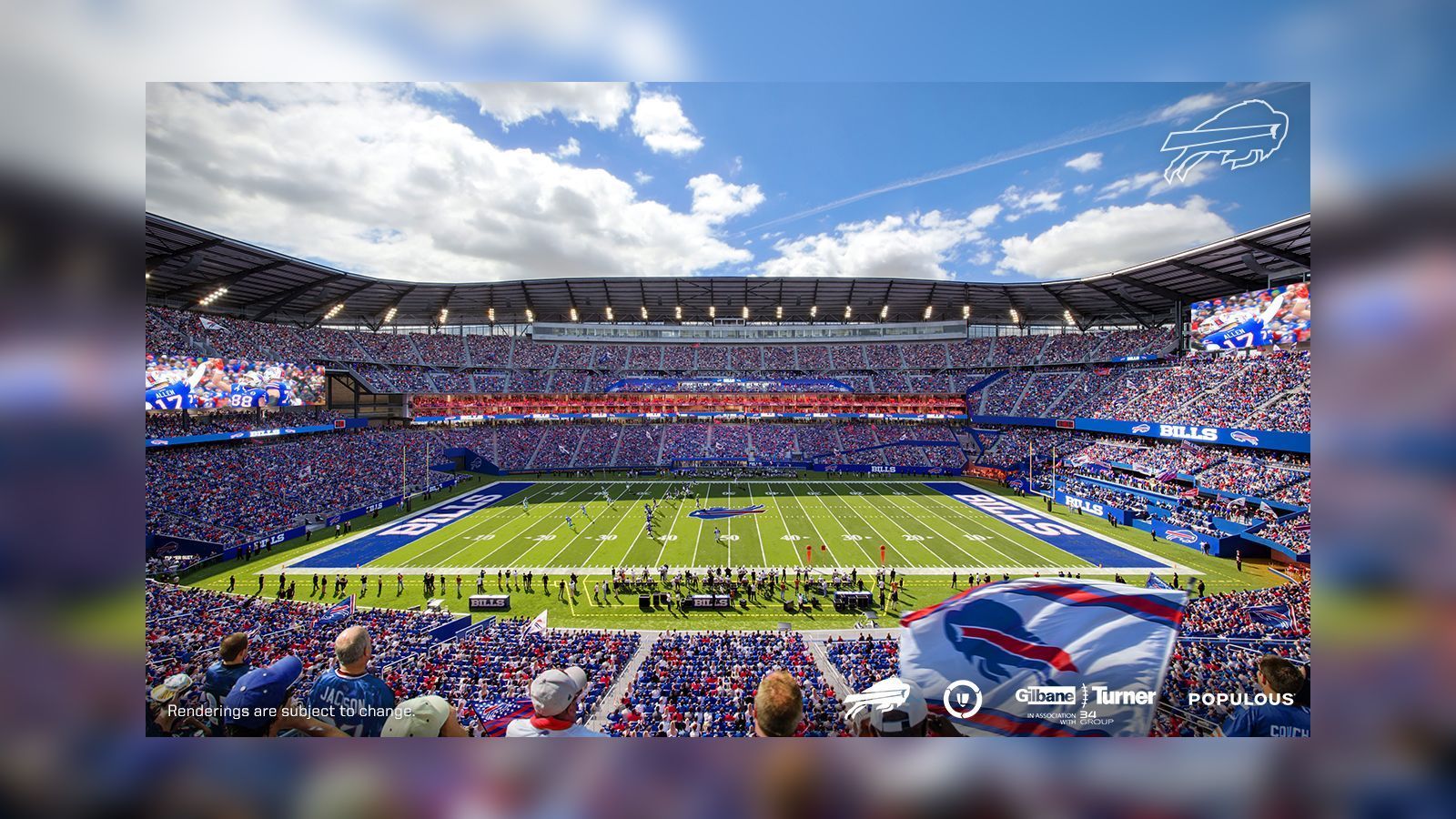 
                <strong>Neues Bills-Stadion: Ein modernes Hightech-Projekt</strong><br>
                Das verantwortliche Architekturbüro Populous war bereits für das Design zahlreicher NFL-Stadien verantwortlich. Darunter das TIAA Bank Field der Jacksonville Jaguars, das Raymond James Stadium der Tampa Bay Buccaneers …
              