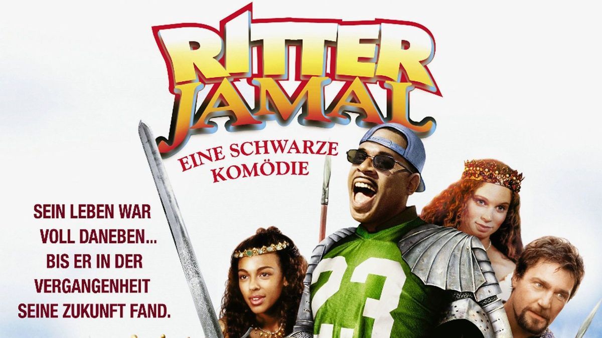 Filmposter des Films "Ritter Jamal - Eine schwarze Komödie" (Original: "Black Knight"; 2001) mit Schauspieler Martin Lawrence.