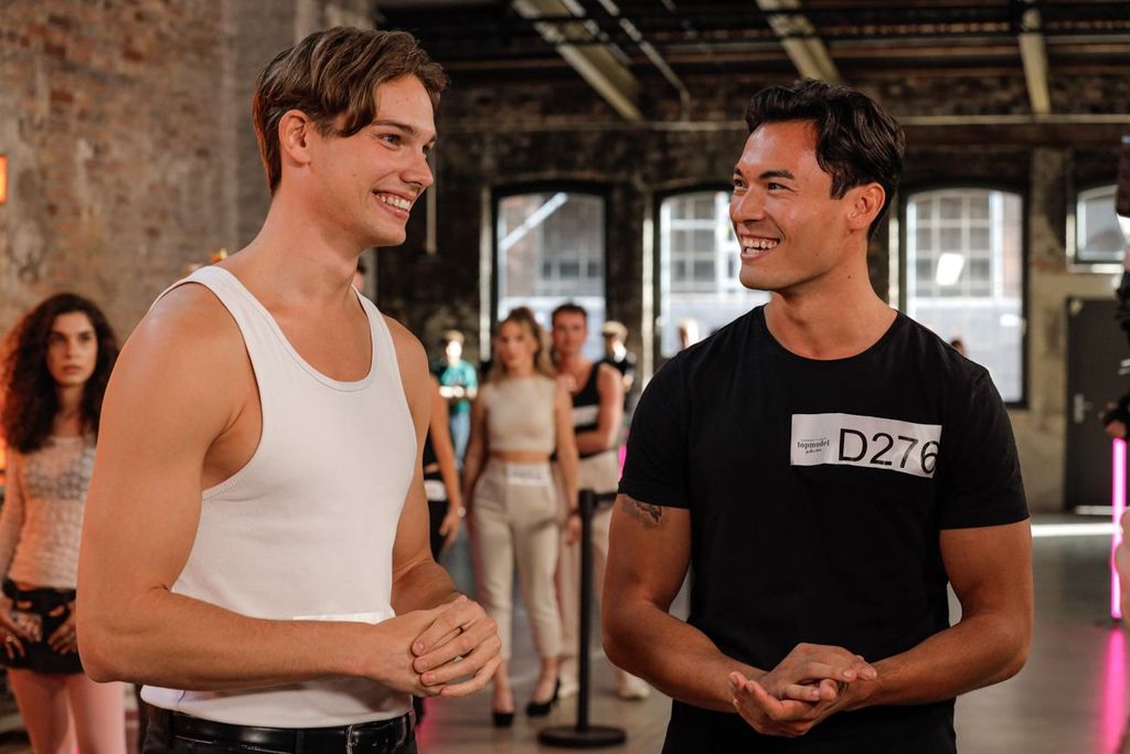 Beste Freunde bei GNTM 2024 Armin und Dominik sind "ein Herz und eine