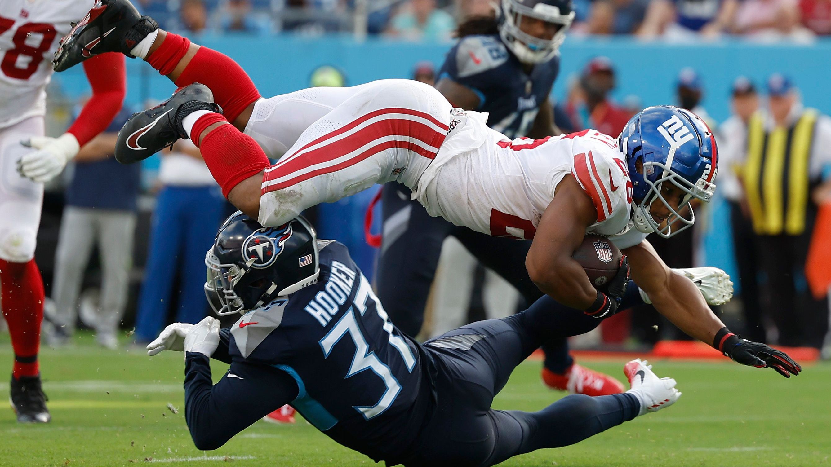 <strong>Platz 7 - New York Giants</strong><br>Letzter Sieg in Woche 1: 2022 gegen die Tennessee Titans (21:20)