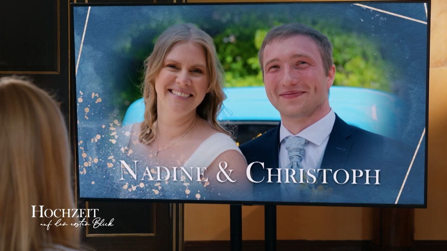 Christoph und Nadine von "Hochzeit auf den ersten Blick" 2022: eine Aufnahme aus glücklichen Zeiten.