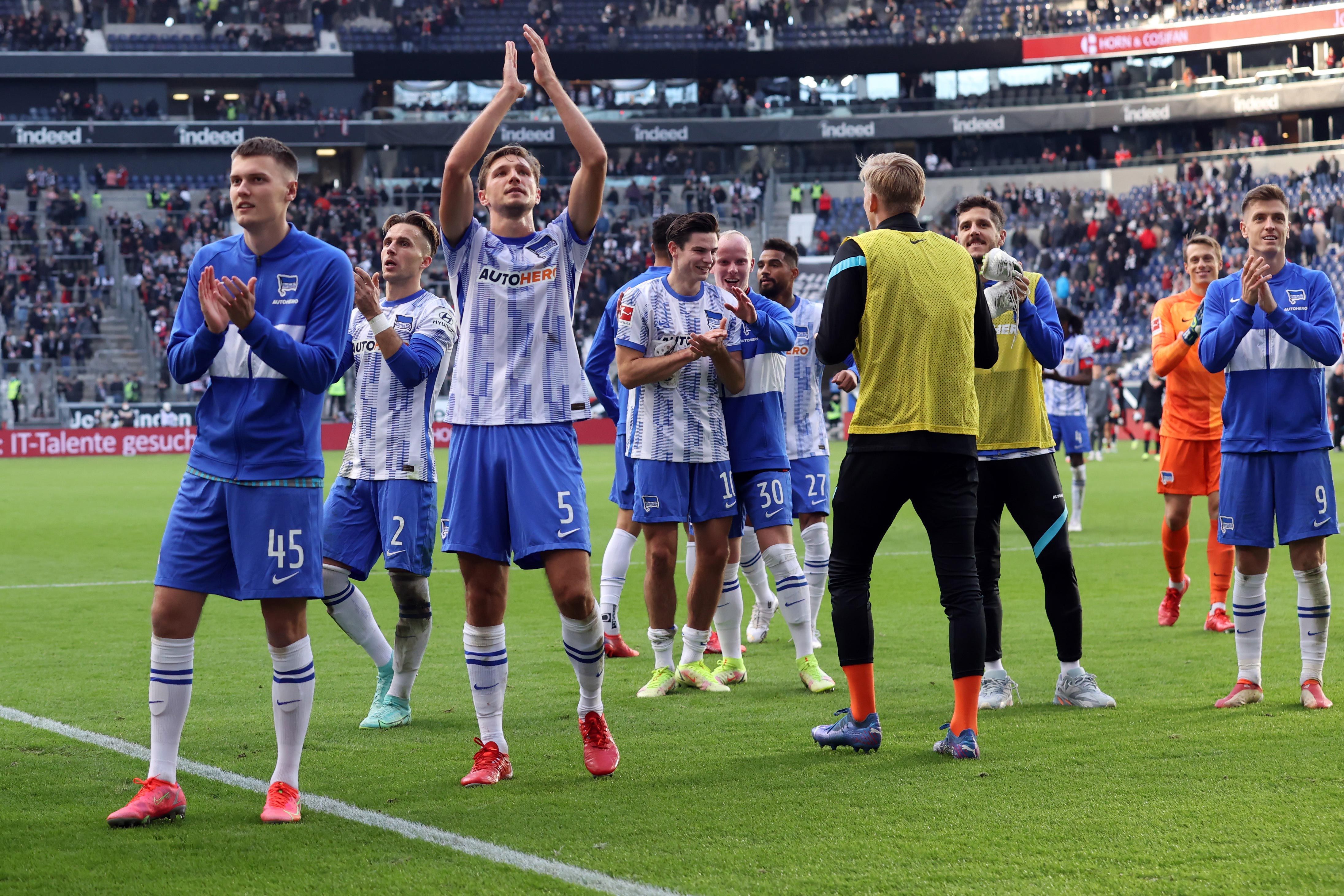 
                <strong>5. Platz: Hertha BSC</strong><br>
                &#x2022; durchschnittliche Klubzugehörigkeit der Spieler: 3 Jahre und 7 Monate -<br>&#x2022; dienstältester Spieler: Peter Pekarik (seit dem 31. August 2012)<br>
              