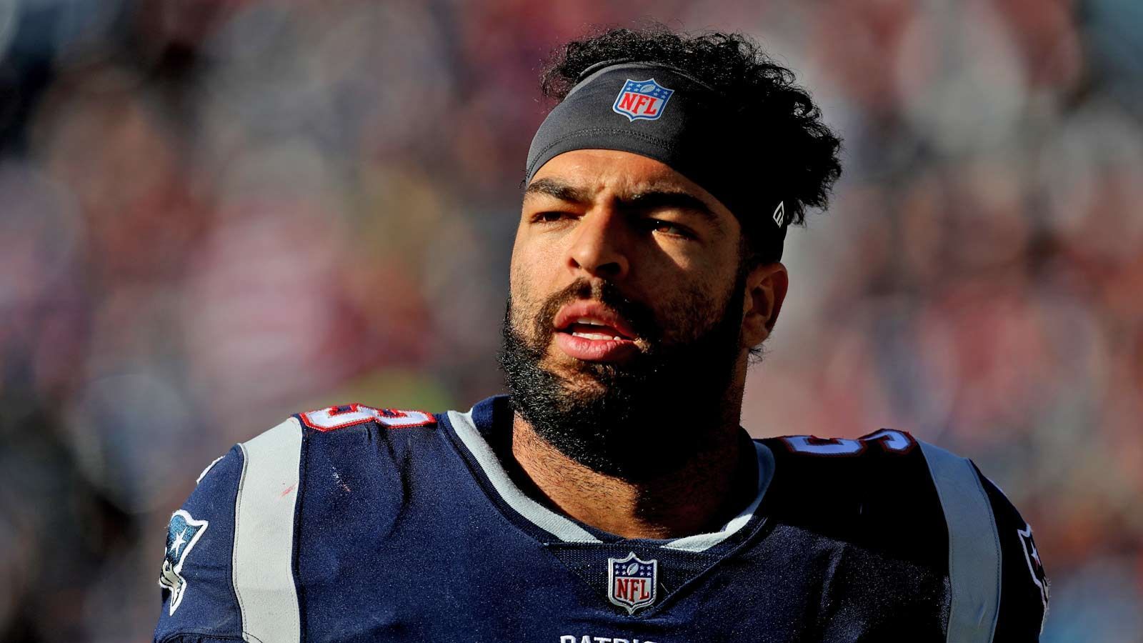 
                <strong>Kyle Van Noy</strong><br>
                Position: LinebackerAlter: 28Gehalt Saison 2019: 5.878.548 Millionen DollarSpiele 2019 (Regular Season + Playoffs): 15 + 1Statistiken 2019: 56 Tackles, 6,5 Sacks, 3 Forced Fumbles
              