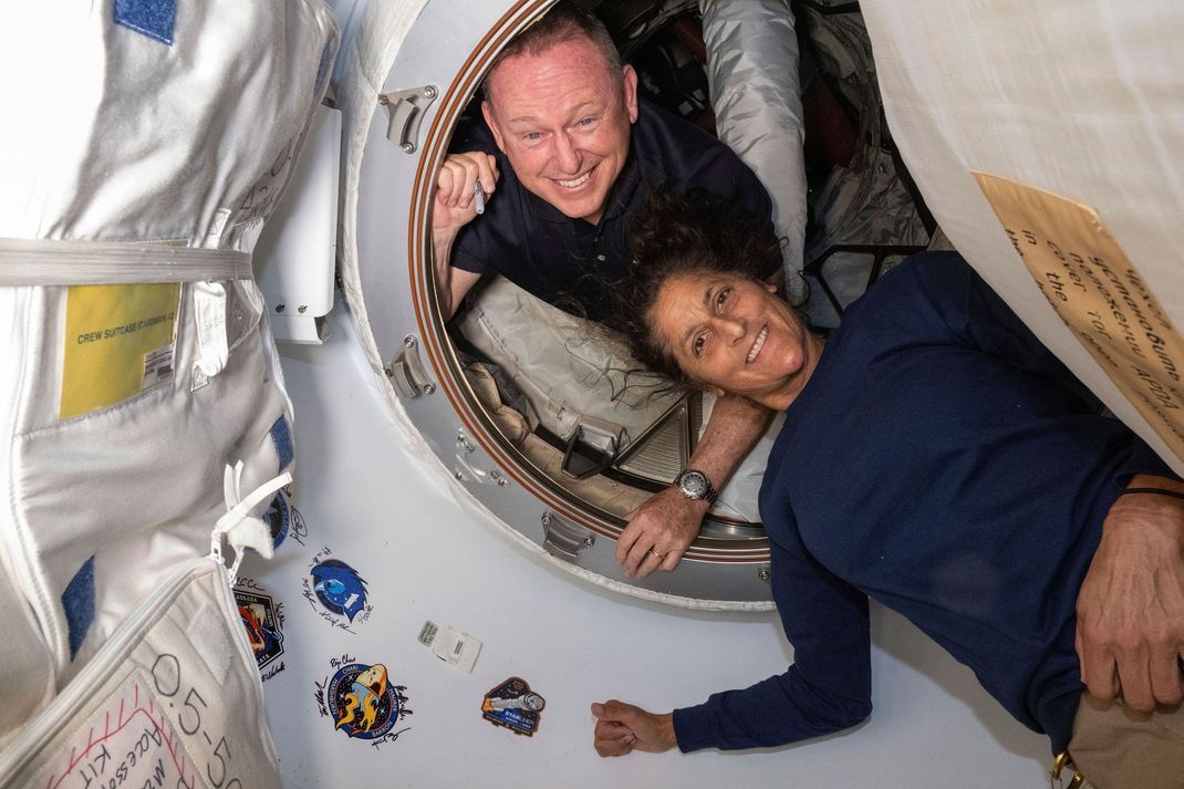 Suni Williams und Barry Wilmore auf der Internationalen Raumstation ISS.