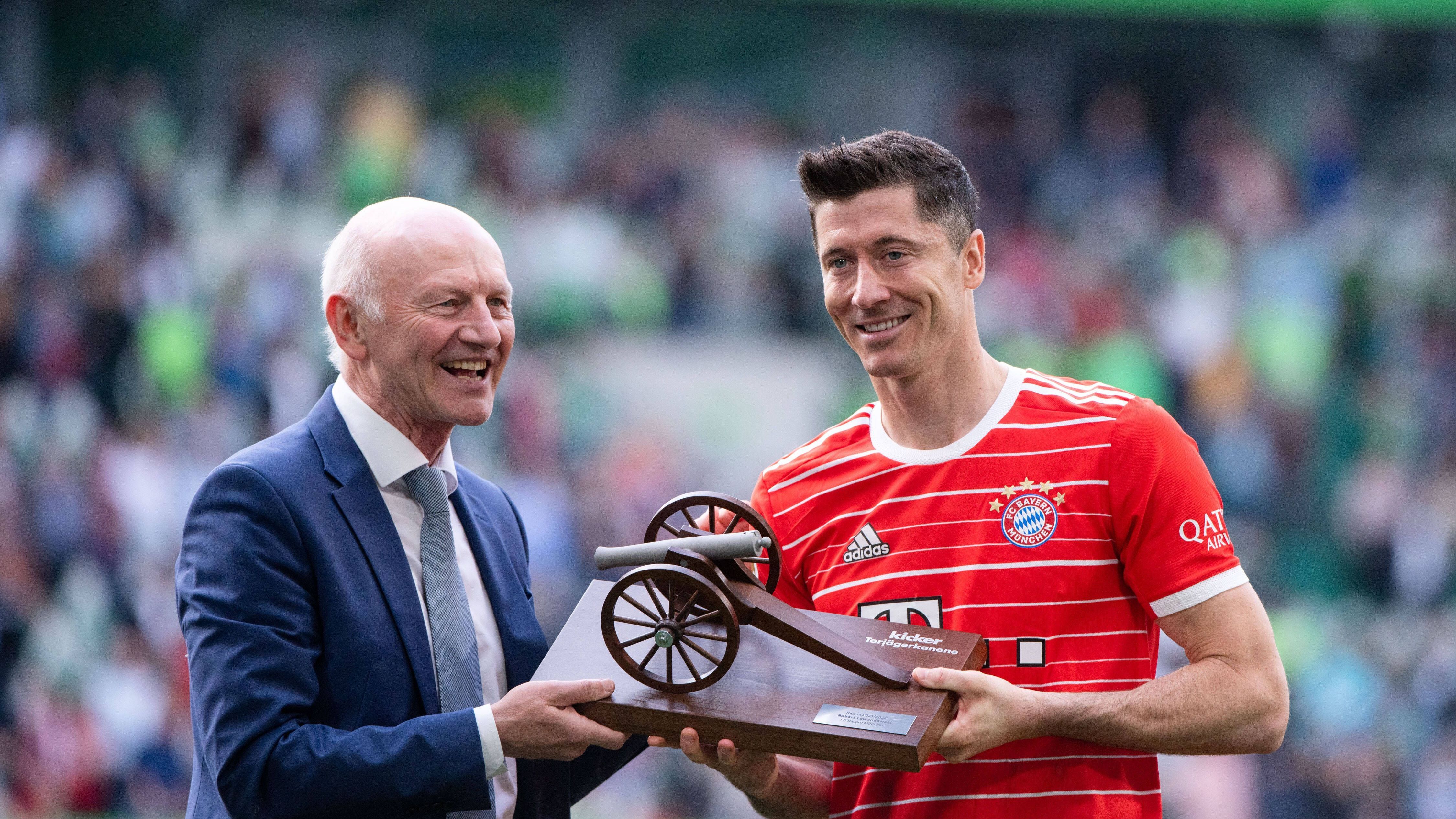 <strong>Saison 2021/22: Robert Lewandowski</strong><br>Klub: FC Bayern München<br>Tore: 35