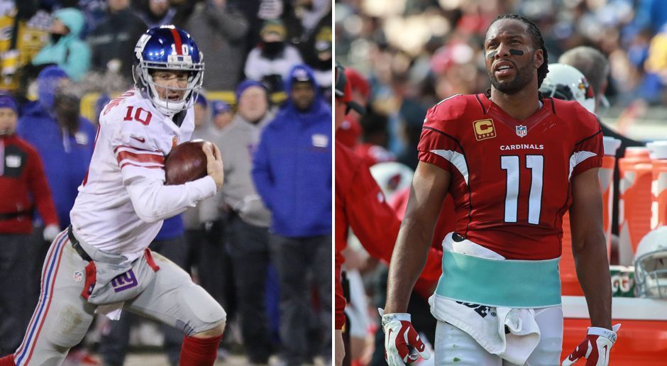 
                <strong>Eli Manning (New York Giants) und Larry Fitzgerald (Arizona Cardinals)</strong><br>
                Walter Payton Man of the Year: Eli Manning (New York Giants) und Larry Fitzgerald (Arizona Cardinals)
              