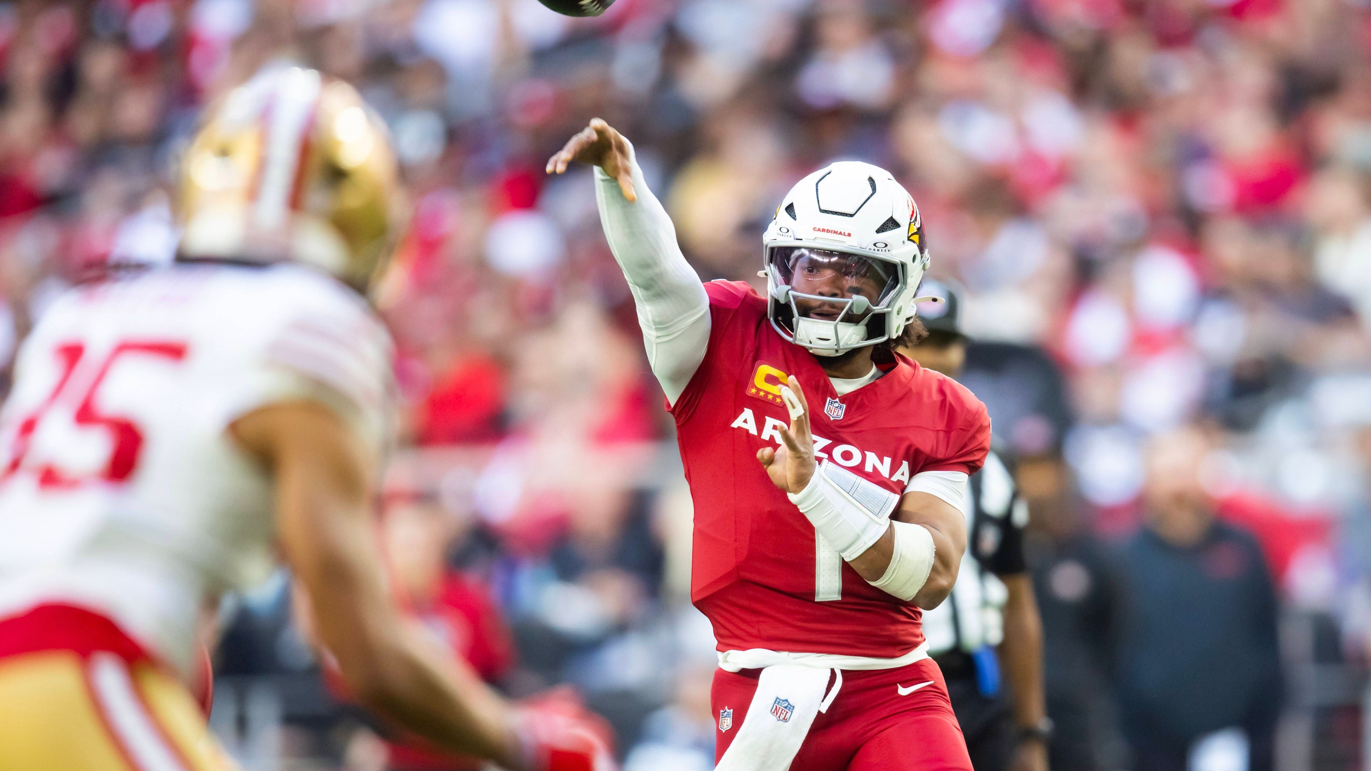 <strong>Kyler Murray (Arizona Cardinals)</strong><br>Spiele: 82<br>Touchdowns: 115<br>Interceptions: 57<br>TD/Int-Ratio: 2,02