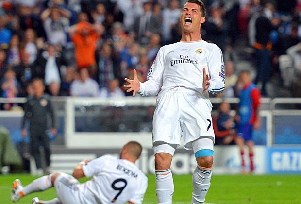 
                <strong>Champions-League-Finale: Real Madrid vs. Atletico Madrid</strong><br>
                Ärgerlich: Cristiano Ronaldo lässt nach einer vergebenen Chance seinem Frust freien Lauf - die Königlichen kommen auch im zweiten Durchgang nicht richtig ins Spiel.
              