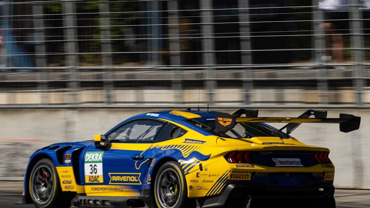 Arjun Maini kam mit dem Ford Mustang GT3 am Norisring gut zurecht