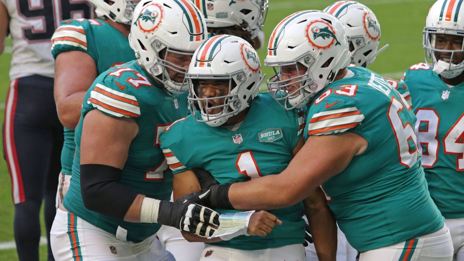 
                <strong>Platz 1: Miami Dolphins</strong><br>
                Saison: 2020 -Vereinbarte Garantiesummen: 147,5 Millionen US-Dollar -Saisonausgang: Playoffs verpasst
              