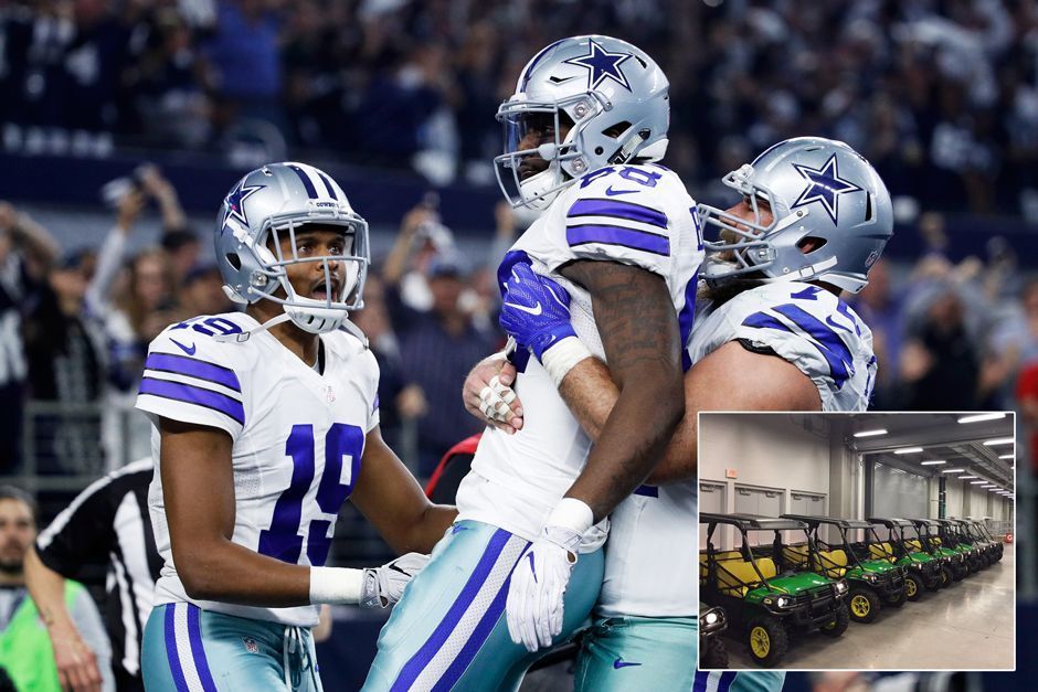 
                <strong>Gewinner: Offensive-Line der Dallas Cowboys </strong><br>
                Und, was habt ihr so zu Weihnachten bekommen? Die Offensive Line der Dallas Cowboys staunt nicht schlecht über ihre Geschenke. Running Back Zeke Elliott stattet seine O-Line kurzerhand mit nagelneuen Quads aus - quasi als Dankeschön für die großartige Unterstützung während der Saison. Die John Deere Gators, 855d S4 kosten den Rookie jeweils 25.000 US-Dollar. Nicht gerade wenig bei einem Wochengehalt von knapp 26.000 US-Dollar.
              