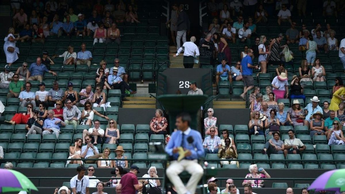 Wimbledon: Viele Zuschauersitze blieben leer