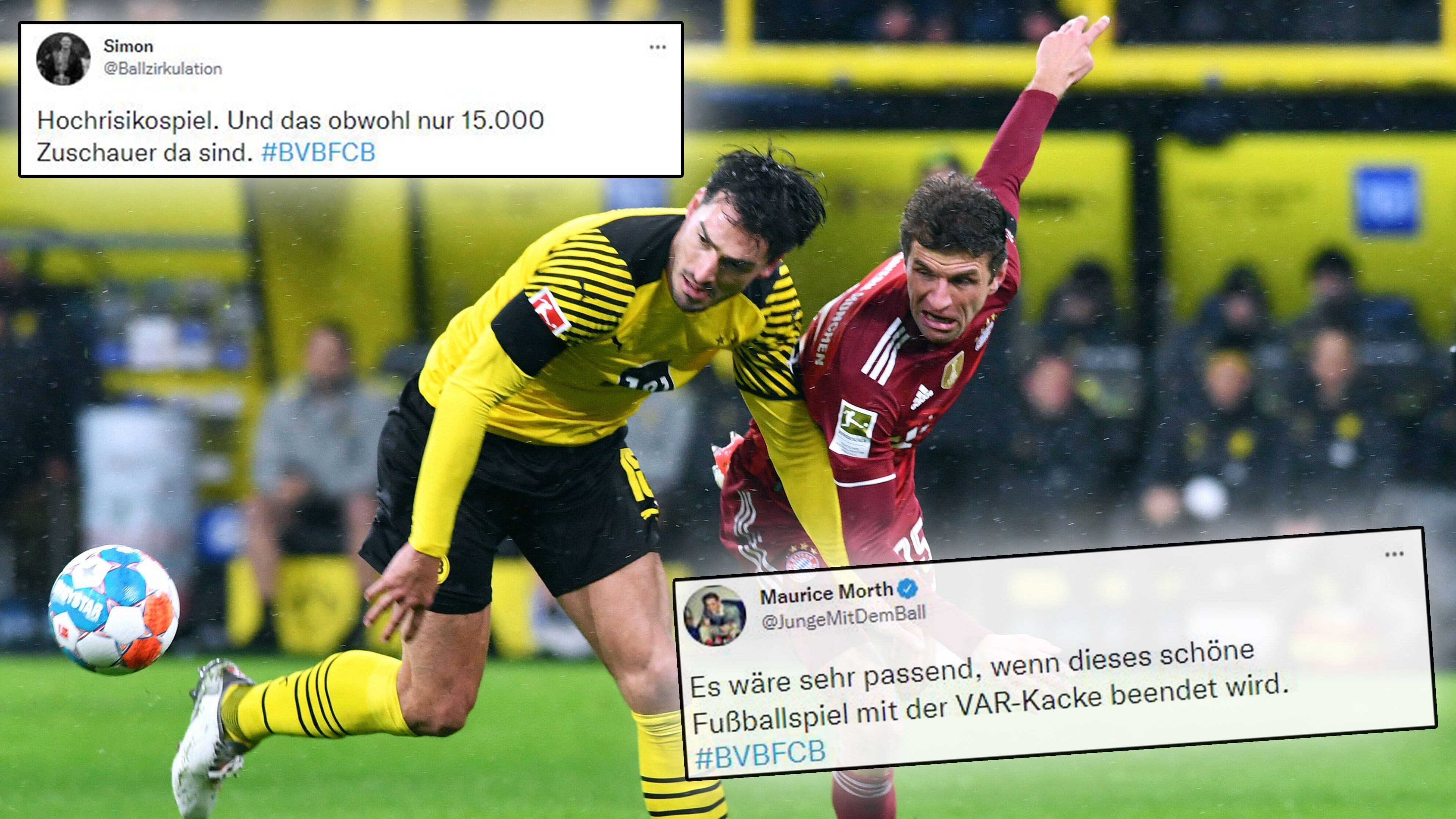 
                <strong>Borussia Dortmund gegen FC Bayern München: Netzreaktionen zum Klassiker </strong><br>
                Ein Spiel wie gemacht für eine schöne Eskalation im Netz. Der FC Bayern München ringt den BVB mit 3:2 nieder - und dieses Spiel hatte alles. ran fasst die Reaktionen zusammen. 
              