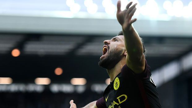 
                <strong>12. Sergio Aguero</strong><br>
                12. Sergio Agüero (Manchester City): 10 Tore/ 55 Torschüsse / Trefferquote 18,2 Prozent
              