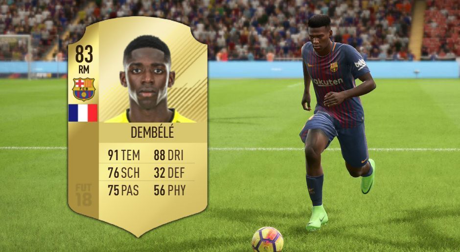 
                <strong>Platz 6: Ousmane Dembele</strong><br>
                Dribbelwert: 92
              