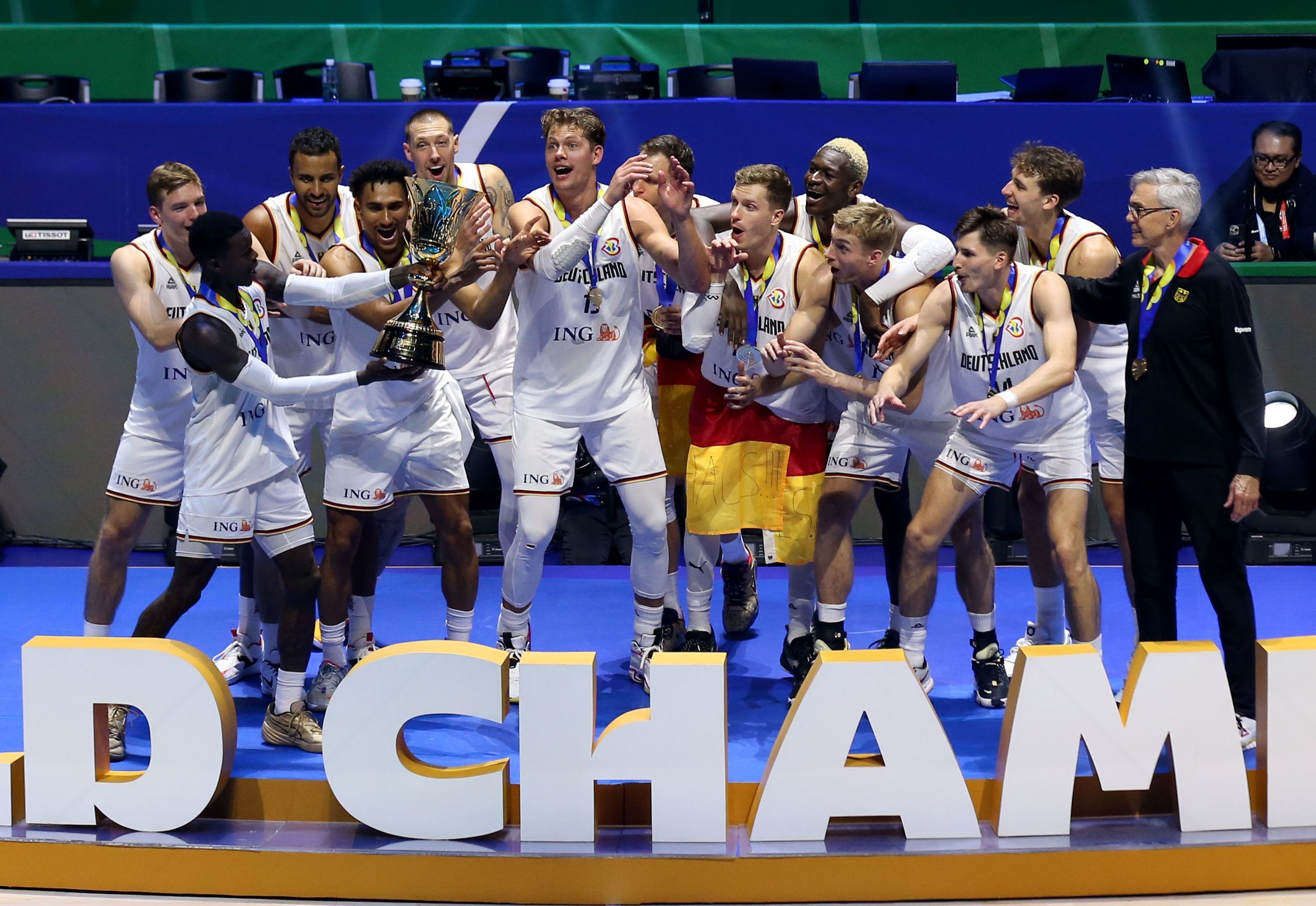 10. September 2023:&nbsp; Nach einem spannenden Finale gegen Serbien ist Deutschland Basketball-Weltmeister.
