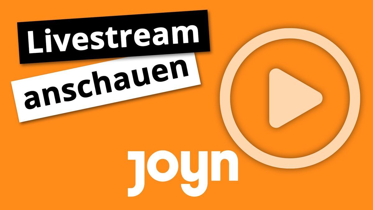 Livestream-Teaser orange, Joyn