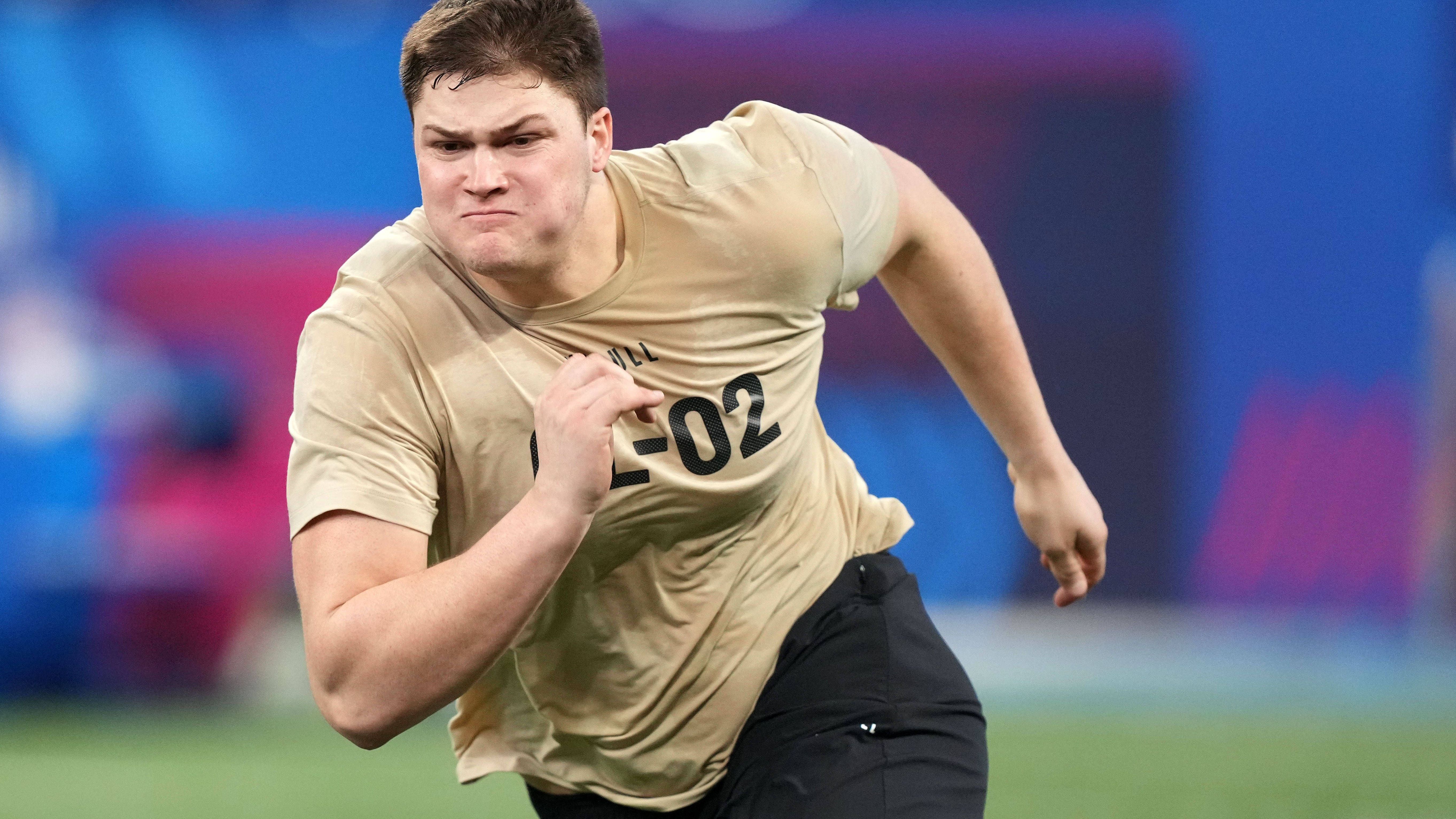 <strong>Pick 7: Tennessee Titans: Joe Alt, OT, Notre Dame</strong> <br>Die Titans stärken ihre Offensive Line mit dem Top-Lineman.