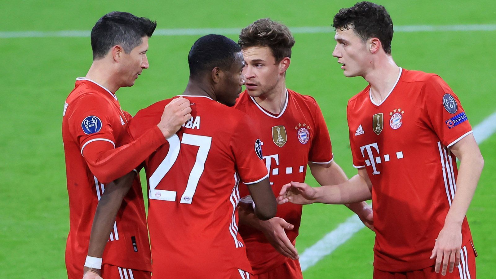 
                <strong>Einzelkritik: 2:1! Abgeklärte Bayern schlagen Lazio erneut</strong><br>
                Ungefährdet und souverän hat der FC Bayern seine Achtelfinal-Aufgabe in der Champions League gelöst. Nach dem 4:1-Hinspielsieg gewannen die Münchner das Rückspiel gegen die Römer mit 2:1 und erreichten damit das Viertelfinale. ran.de hat die Bayern-Noten zum Rückspielsieg über Lazio Rom.
              