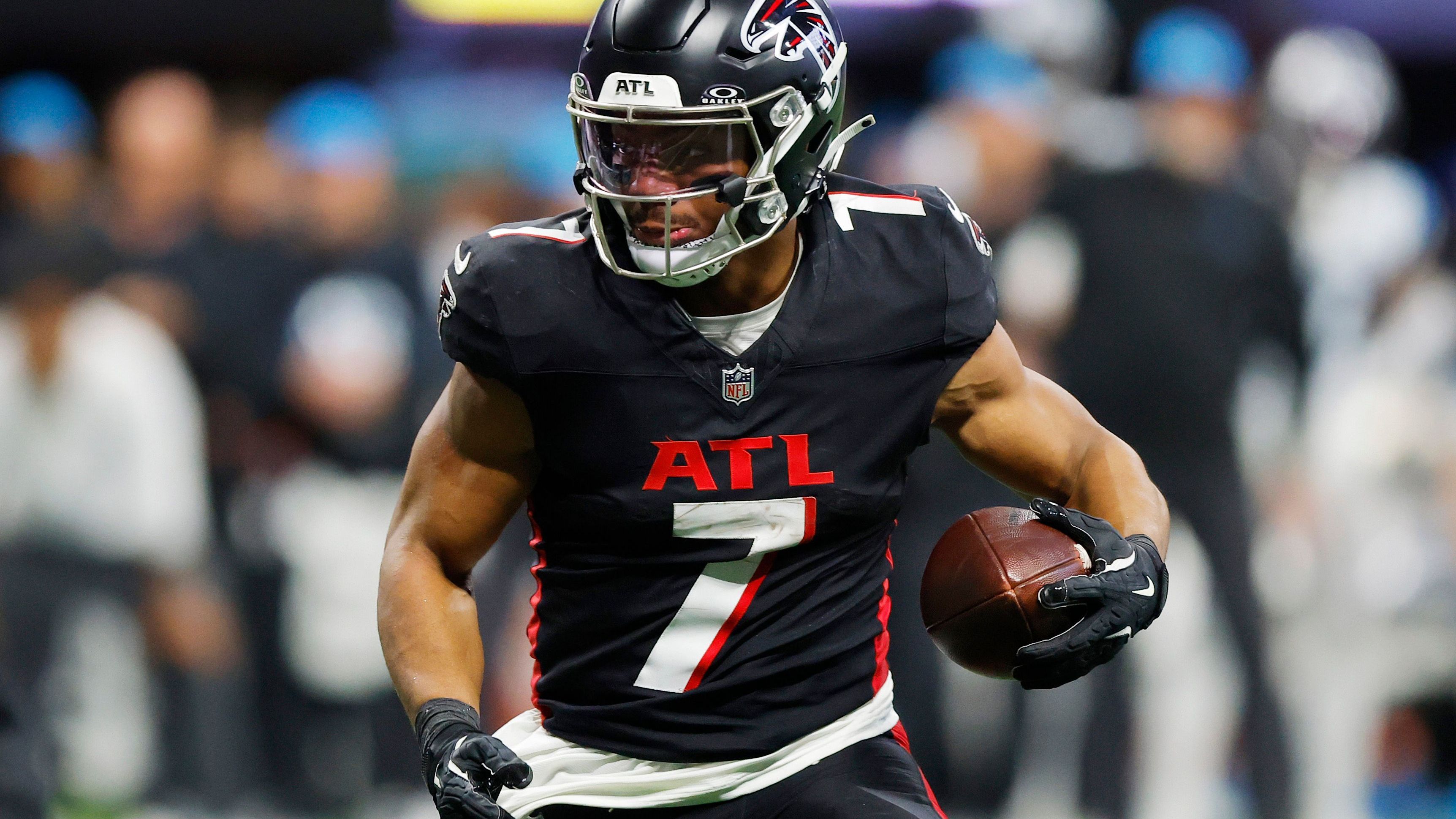 <strong>NFC South - Atlanta Falcons</strong><br><strong>Wide Receiver</strong>: Darnell Mooney, Drake London, Ray-Ray McCloud III<br><strong>Offensive Line</strong>: Jake Matthews, Matthew Bergeron, Ryan Neuzil, Chris Lindstrom, Kaleb McGary<br><strong>Tight End</strong>: Kyle Pitts<br><strong>Quarterback</strong>: Michael Penix Jr.<br><strong>Running Back</strong>: Bijan Robinson<br><strong>Fullback</strong>: /