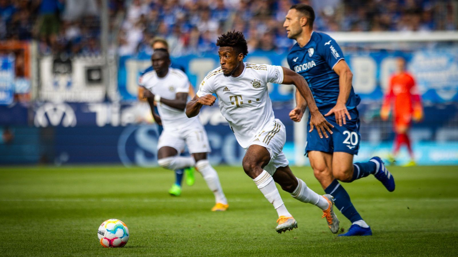 
                <strong>Mittelfeld: Kingsley Coman (FC Bayern München)</strong><br>
                Es war wohl eine der besten Performances in der Karriere von Kingsley Coman. Beim 7:0 des FC Bayern in Bochum gab er nach Rotsperre sein Saisondebüt in der Liga - und wie: Ein Treffer und drei Assists gelangen dem Franzosen bei einem mehr als überforderten Gegner. Gerade vor der Pause spielte Coman seine Gegenspieler, egal wer sich ihm entgegenstellte, schwindelig.
              