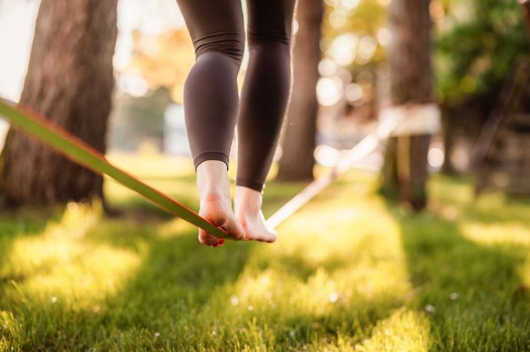 Slackline - Drahtseilakt mit hohem Spaßfaktor