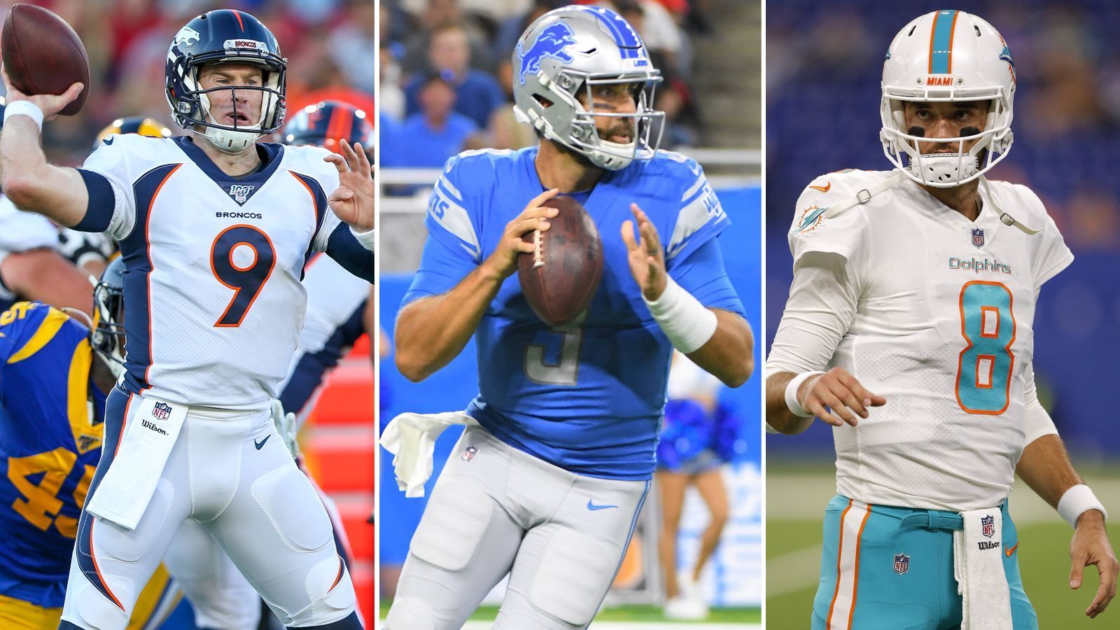 
                <strong>NFL: Diese Quarterbacks sind als Free Agent zu haben</strong><br>
                Roethlisberger, Brees, Darnold, Newton - bei einigen Top-Quarterbacks hat in der noch jungen Saison bereits das Verletzungenspech zugeschlagen. ran.de zeigt, welche Free Agents verfügbar sind.
              