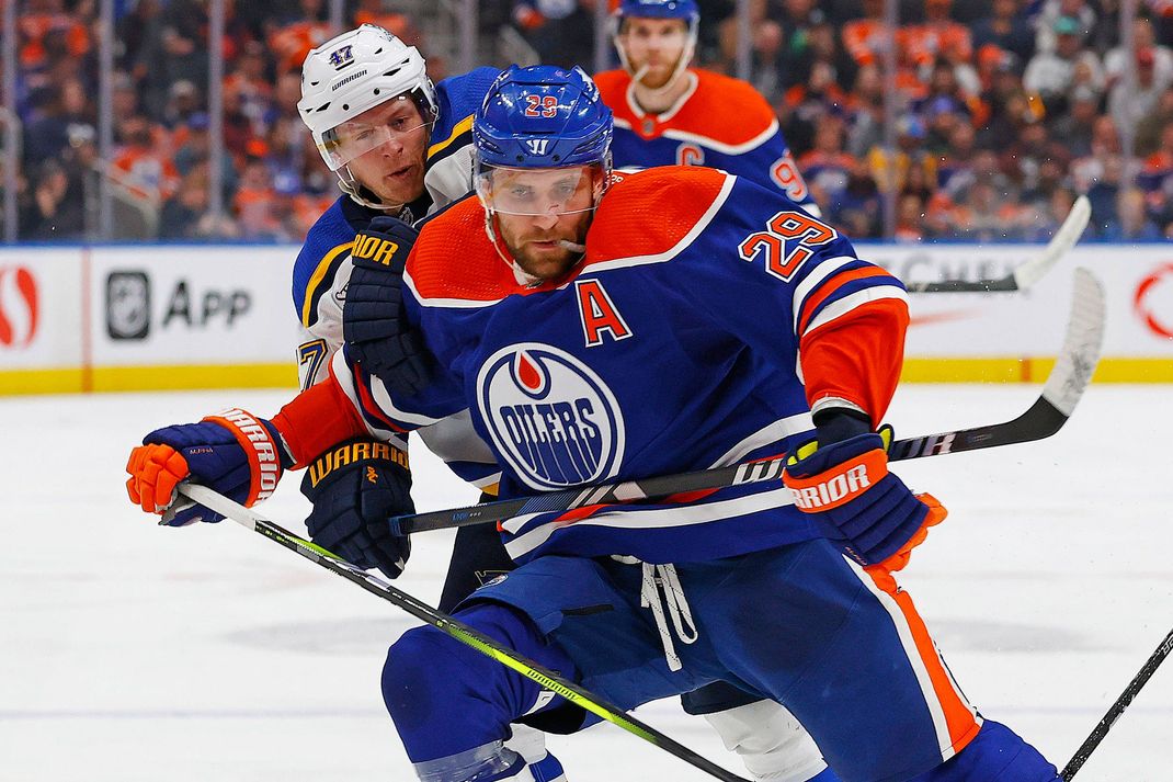 Leon Draisaitl konnte mit den Oilers einen Sieg feiern